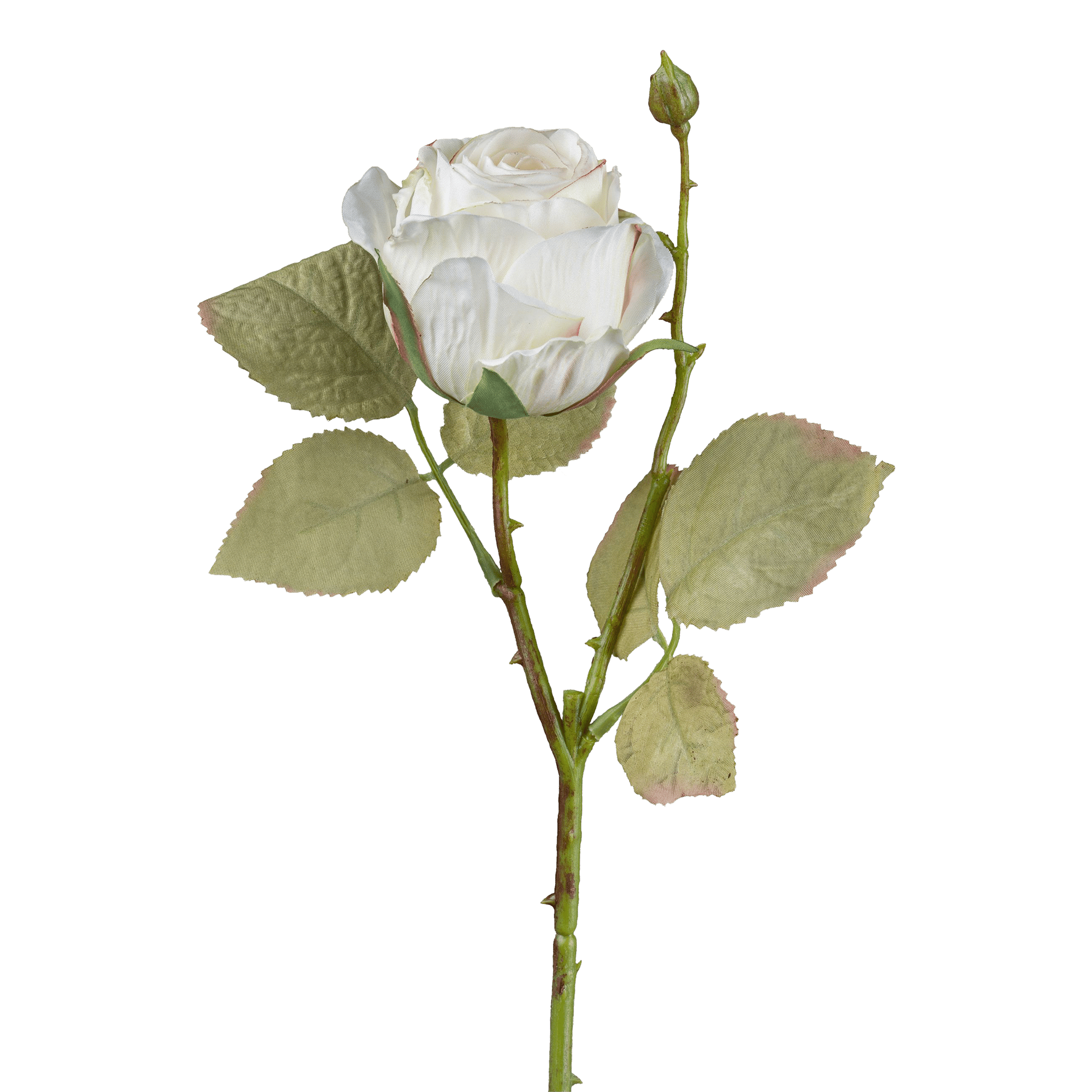 Kunstblume Vintagerose Creme