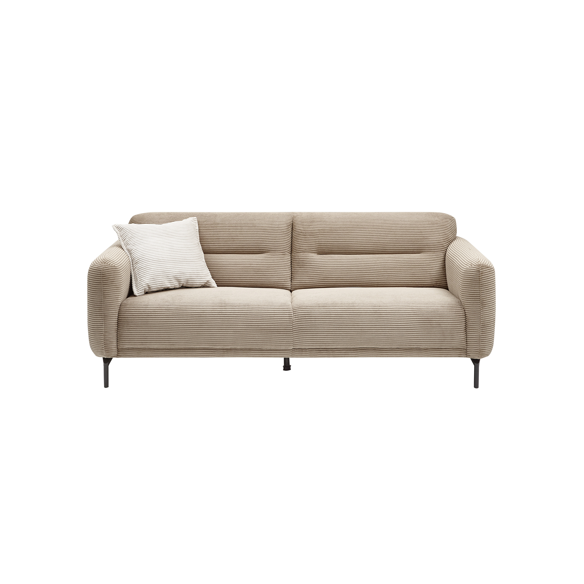 Sofa 3-Sitzer Noya Fuß Schwarz Bezug Zoom Toffee Sofa 3-Sitzer Noya Fuß Schwarz Bezug Zoom Toffee