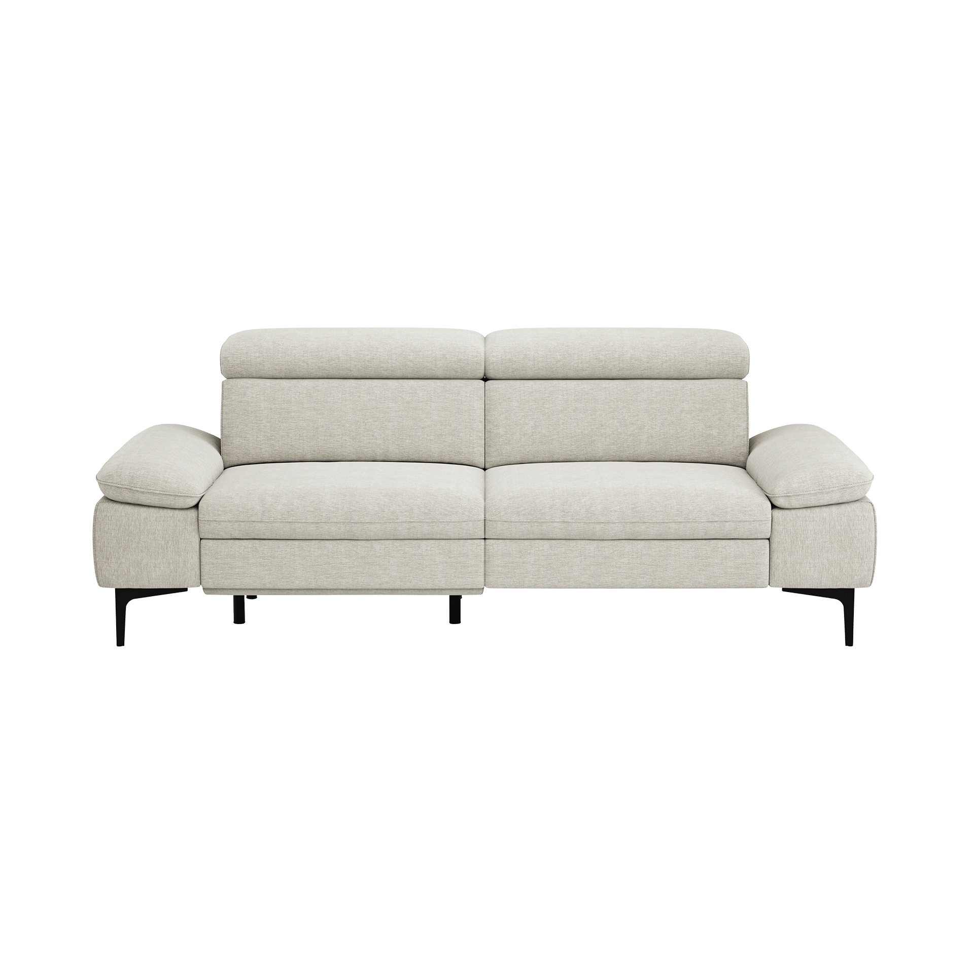 Global wohnen Sofa 3-Sitzer Felipa Naturel Rücken echt, Kopfteilverstellung, Relaxfunktion motorisch Global wohnen Sofa 3-Sitzer Felipa Naturel Rücken echt, Kopfteilverstellung, Relaxfunktion motorisch