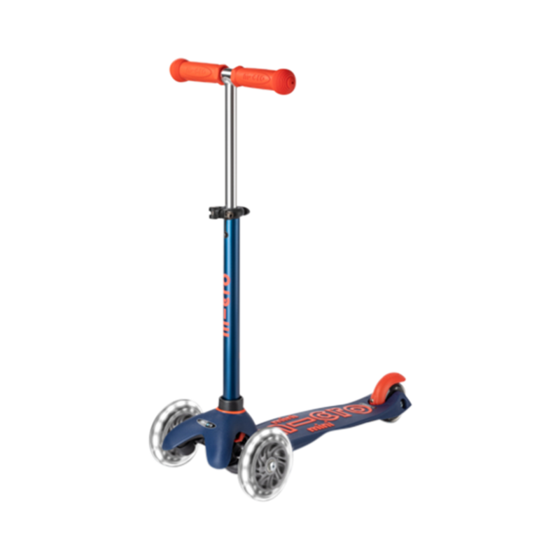 Scooter mini micro deluxe LED navy blue
