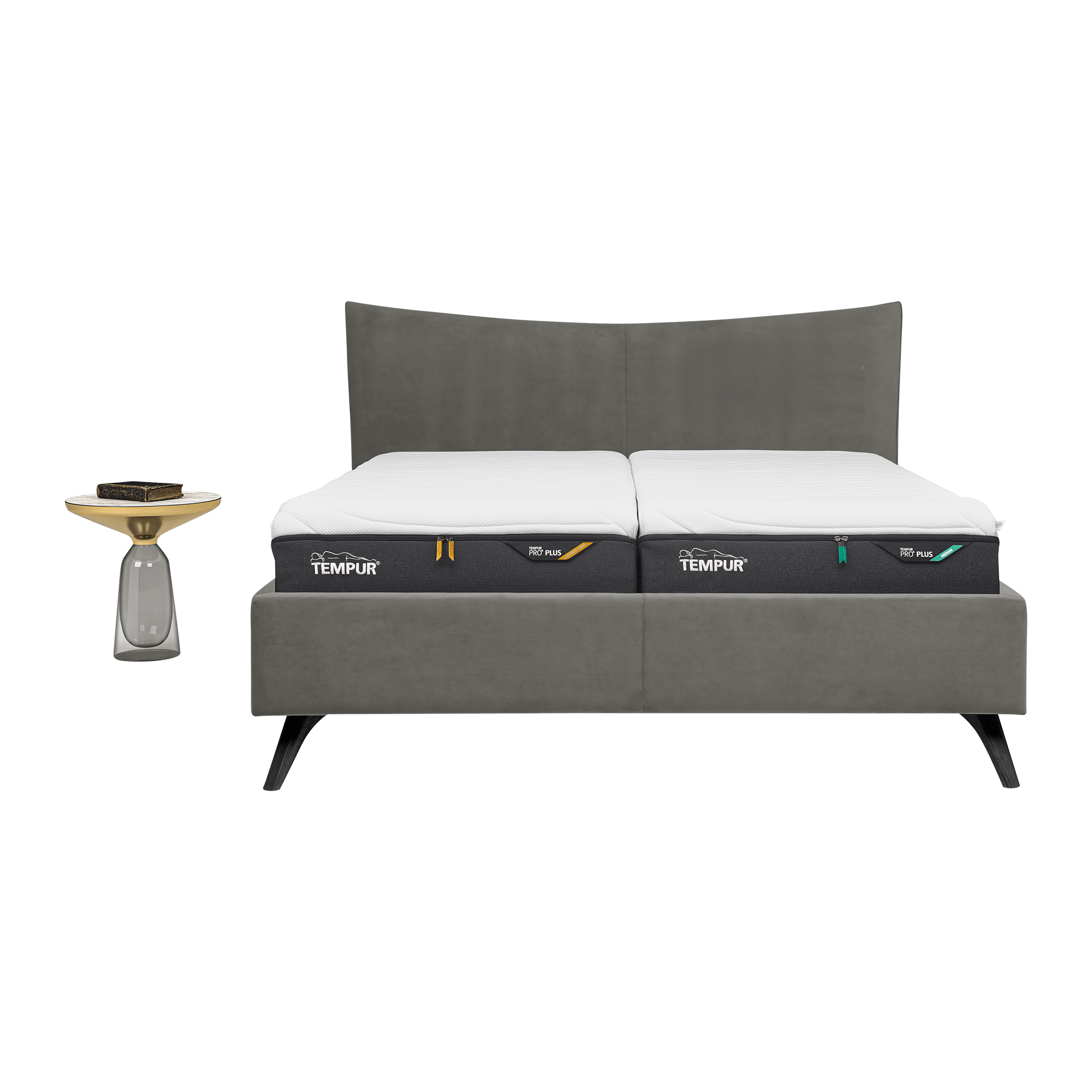 TEMPUR® Polsterbett Design Pure Bezug Granite Grey Nappaleder Anthrazit 180x200 cm TEMPUR® Polsterbett Design Pure Bezug Granite Grey Nappaleder Anthrazit 180x200 cm