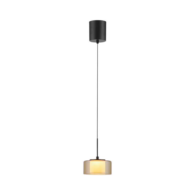Pendelleuchte RIKA Amber Braun