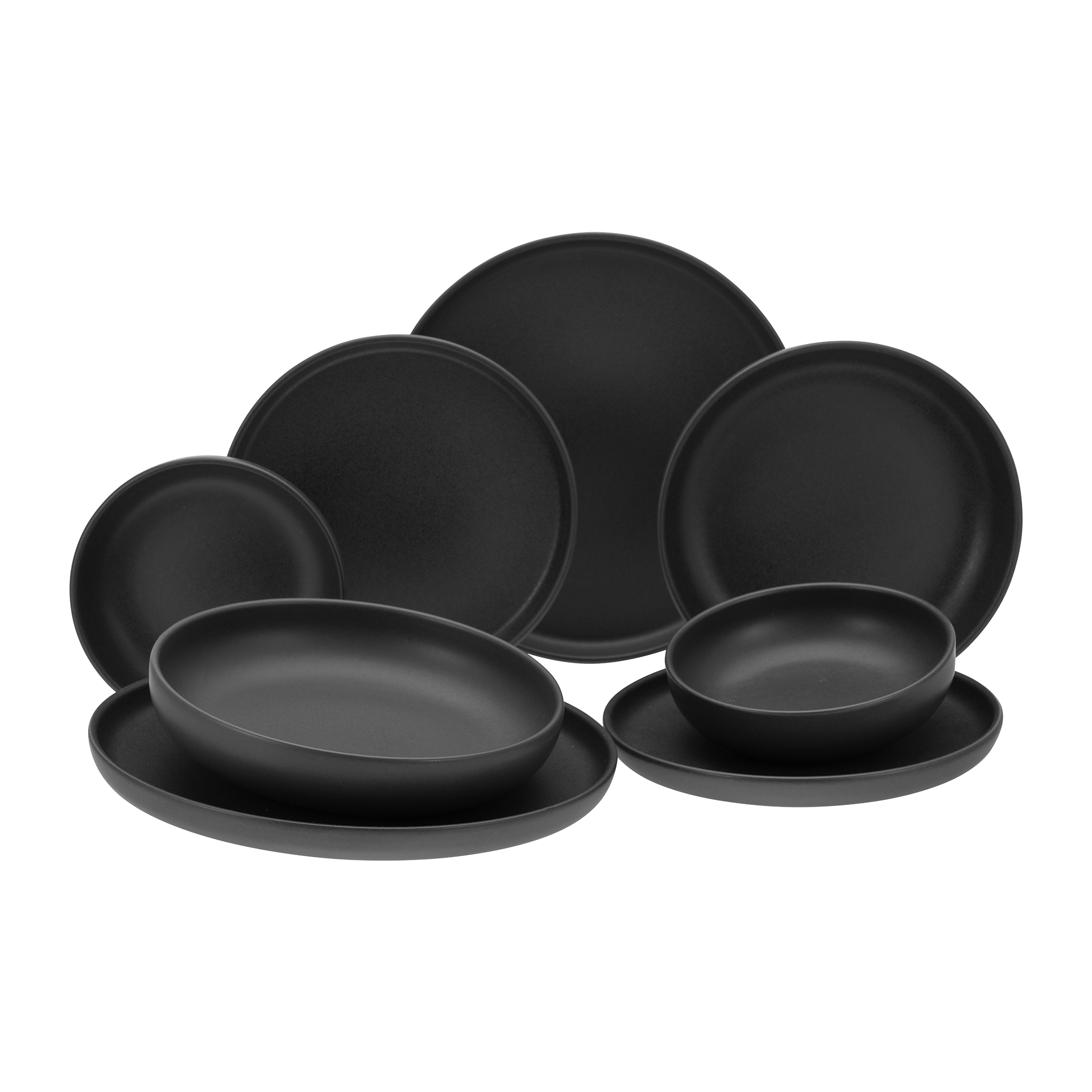 Tafelservice Uno 8-teilig Schwarz