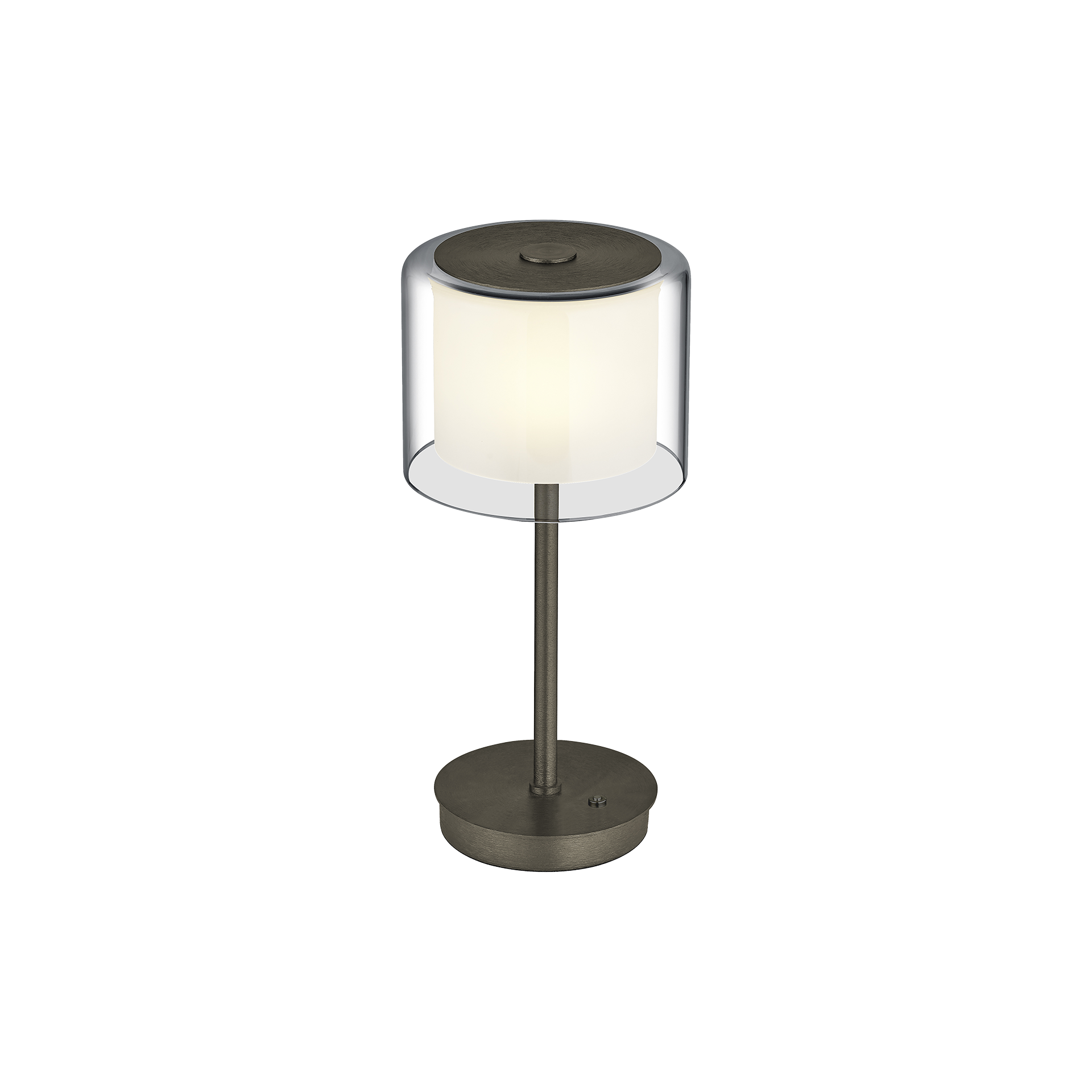 Tischleuchte KLARA Braun Bronze Silber Grau Tischleuchte KLARA Braun Bronze Silber Grau