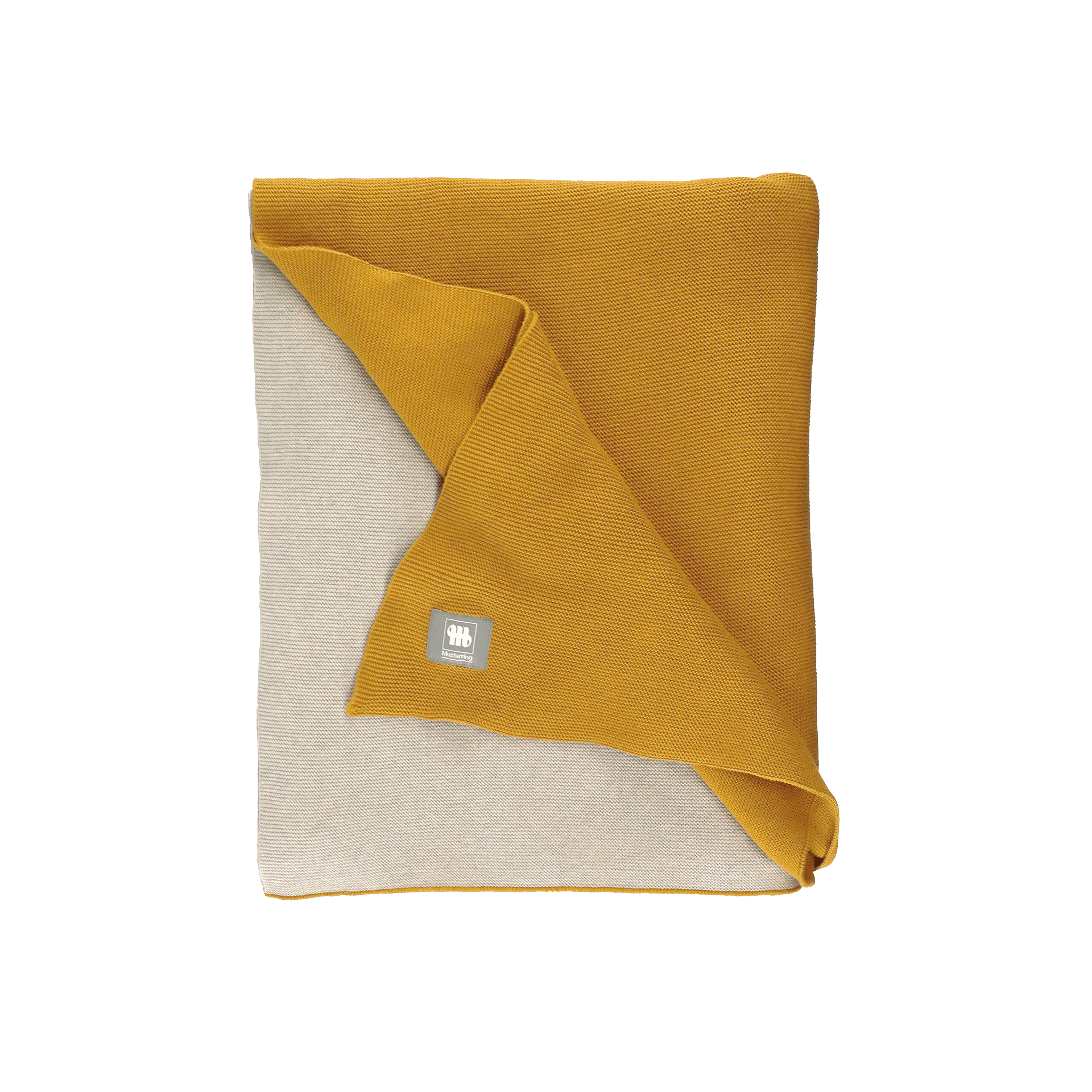 Musterring Plaid JustB! Duo Greige-Curry 130x170cm