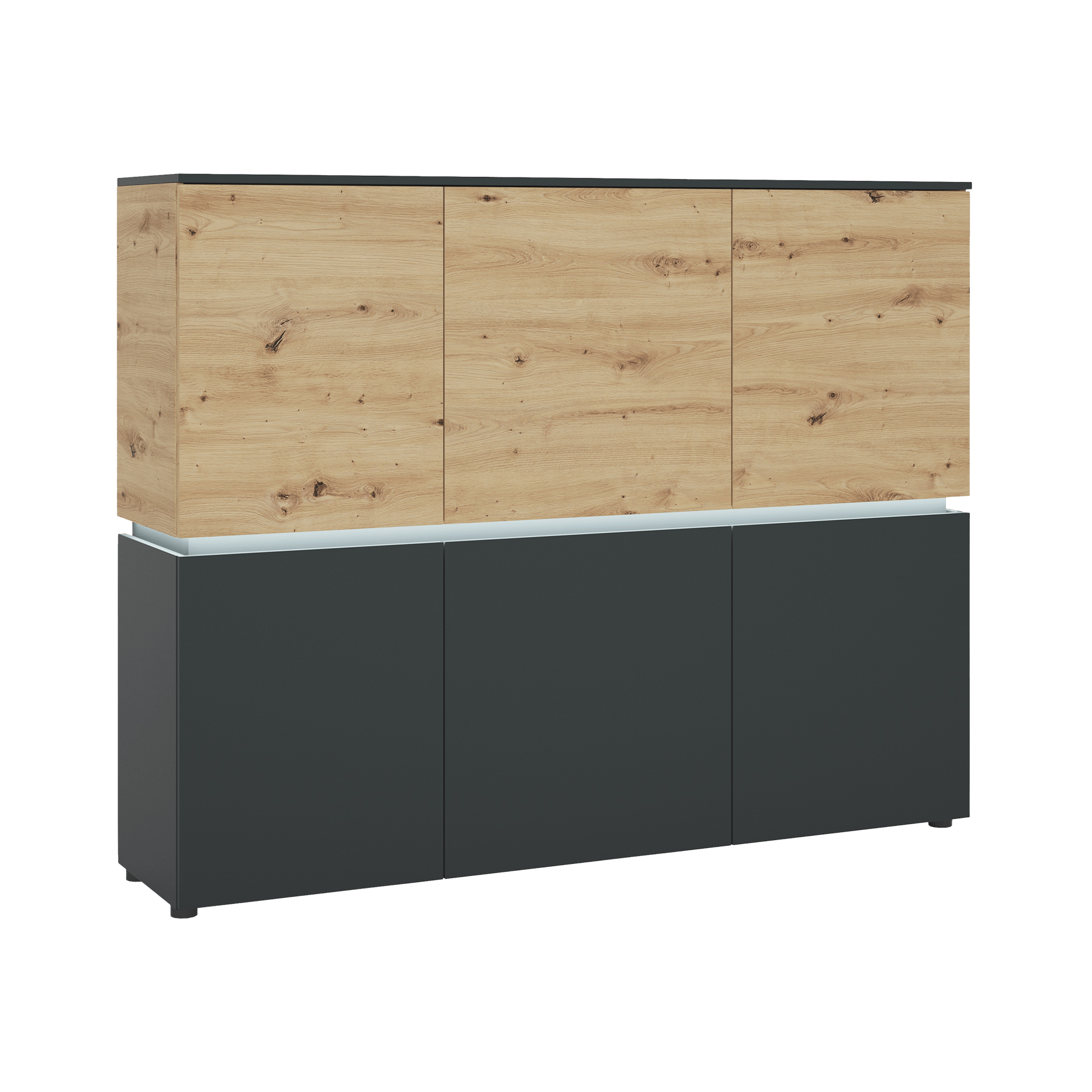 Novofurn Kommode Lucienne Eichefarben 40*165.5*131.5 Novofurn Kommode Lucienne Eichefarben 40*165.5*131.5