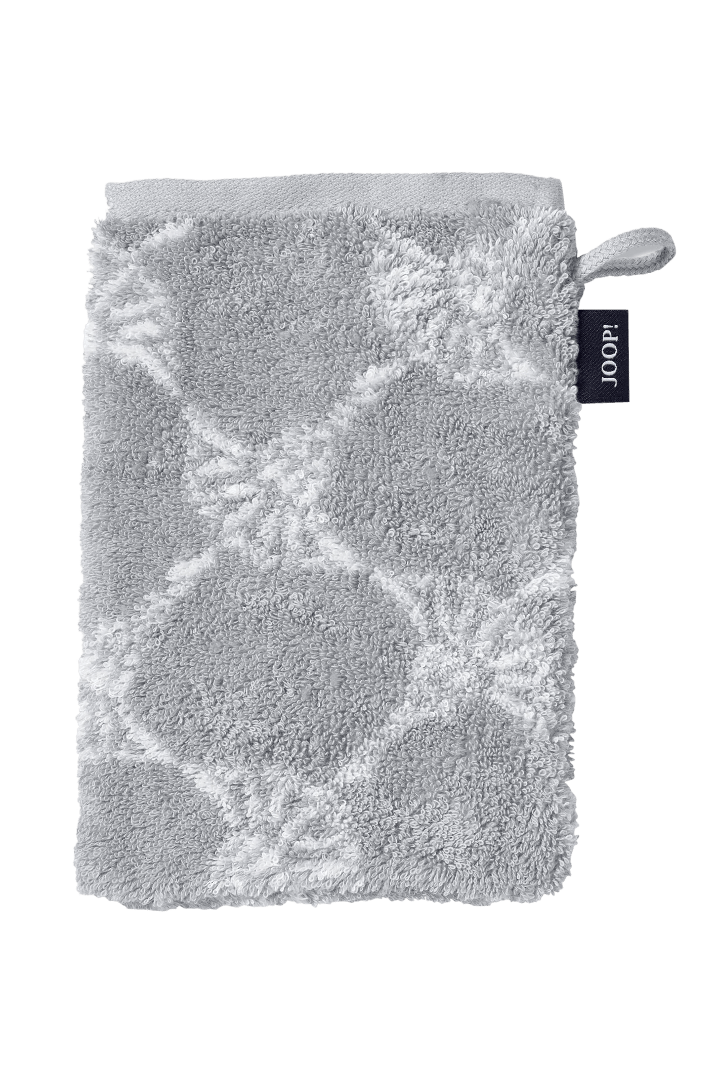 JOOP! Waschhandschuh Cornflower Weiss-silber 16x22cm JOOP! Waschhandschuh Cornflower Weiss-silber 16x22cm