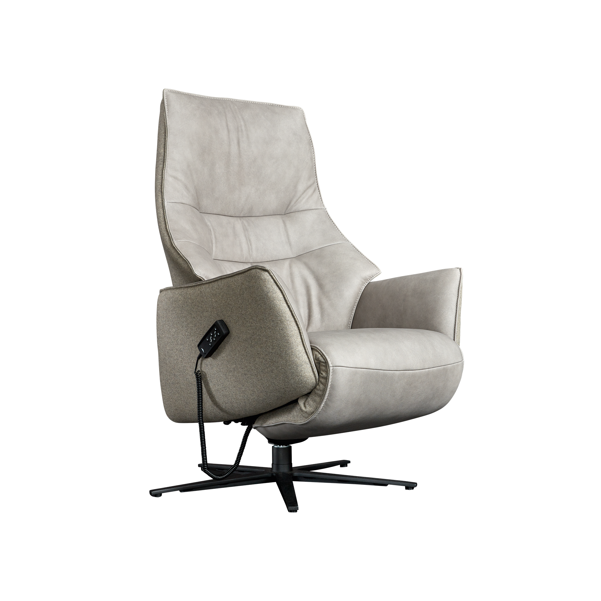 Sessel 7905 elektrisch verstellbar Leder Beige Sessel 7905 elektrisch verstellbar Leder Beige