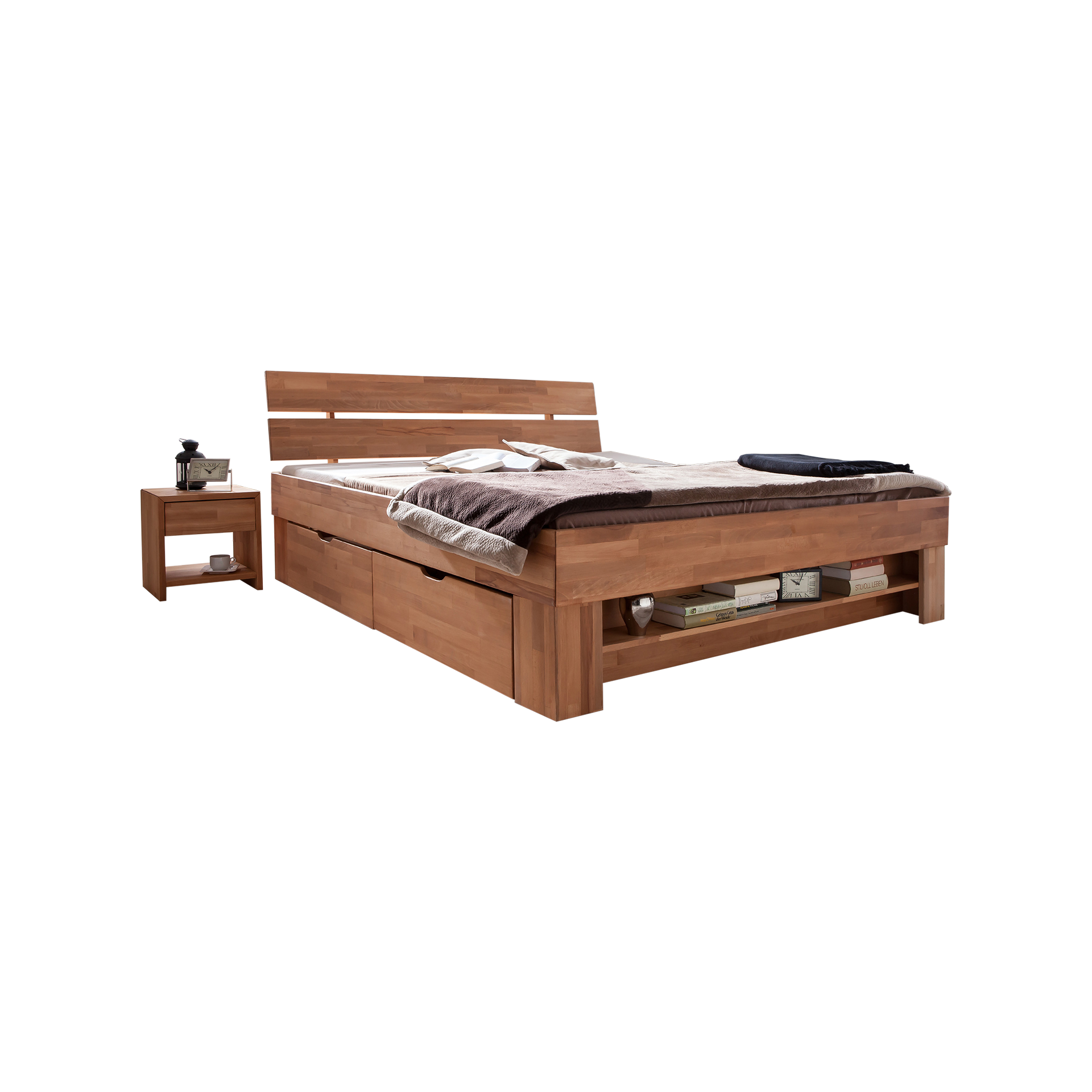Novofurn Bett Samy Holz 140x200 cm