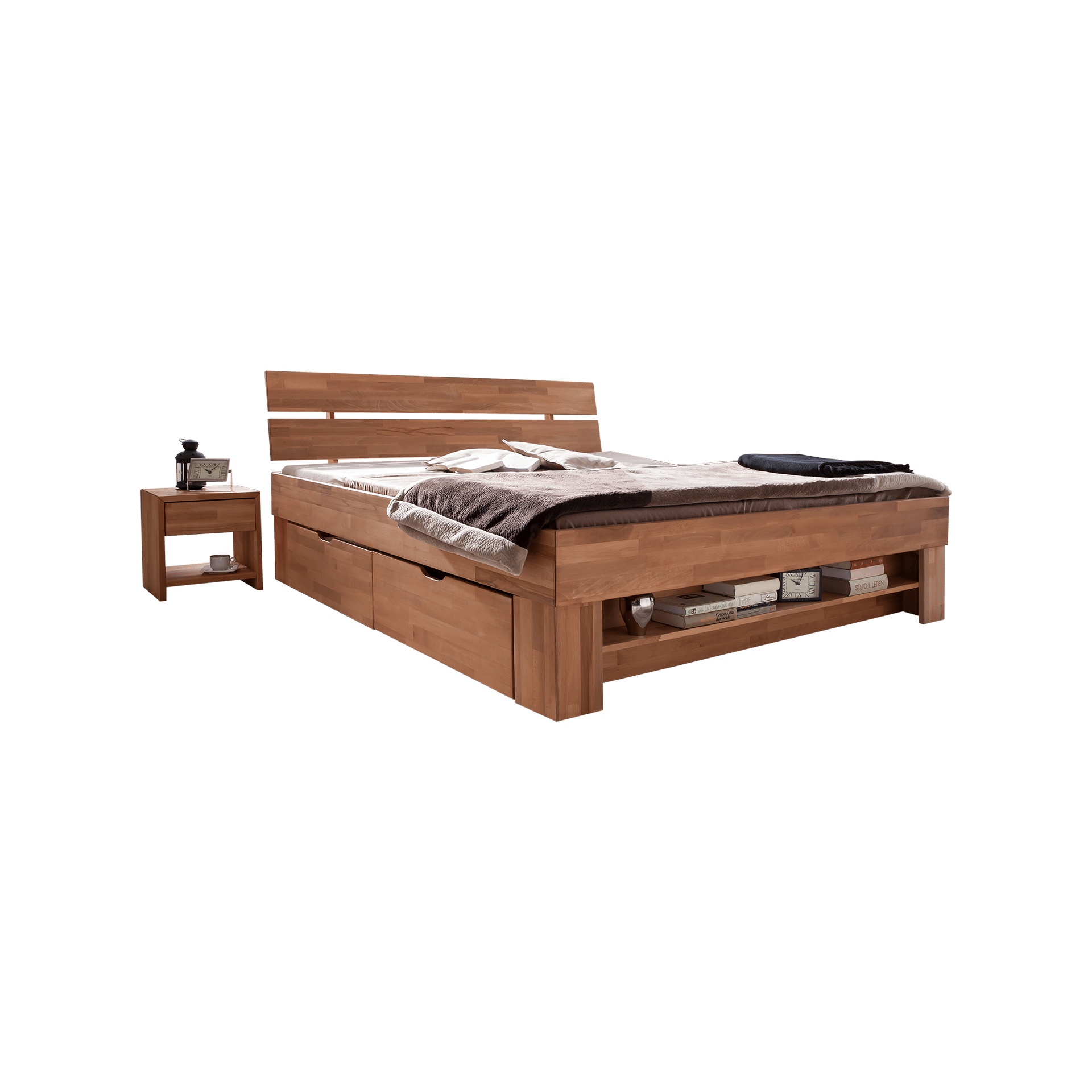 Novofurn Bett Samy Holz 140x200 cm