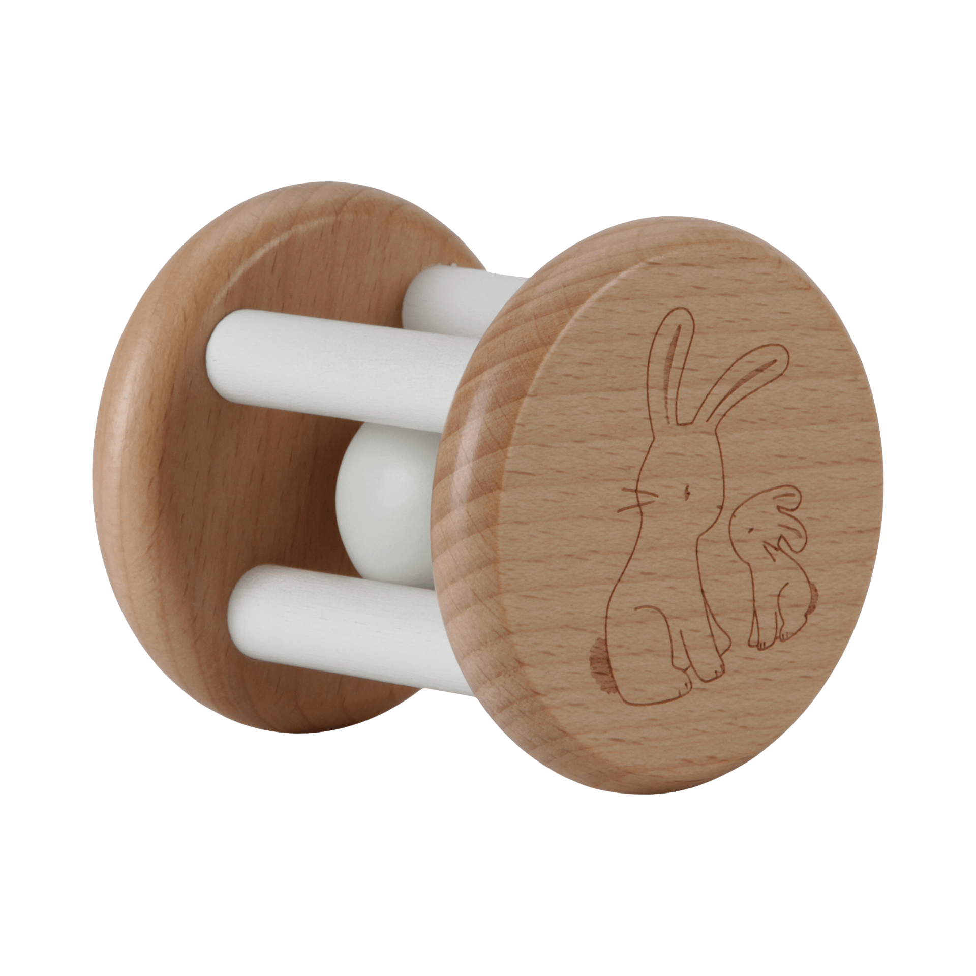 Holzspielzeug Little Dutch Rassel - Baby bunny Beige
