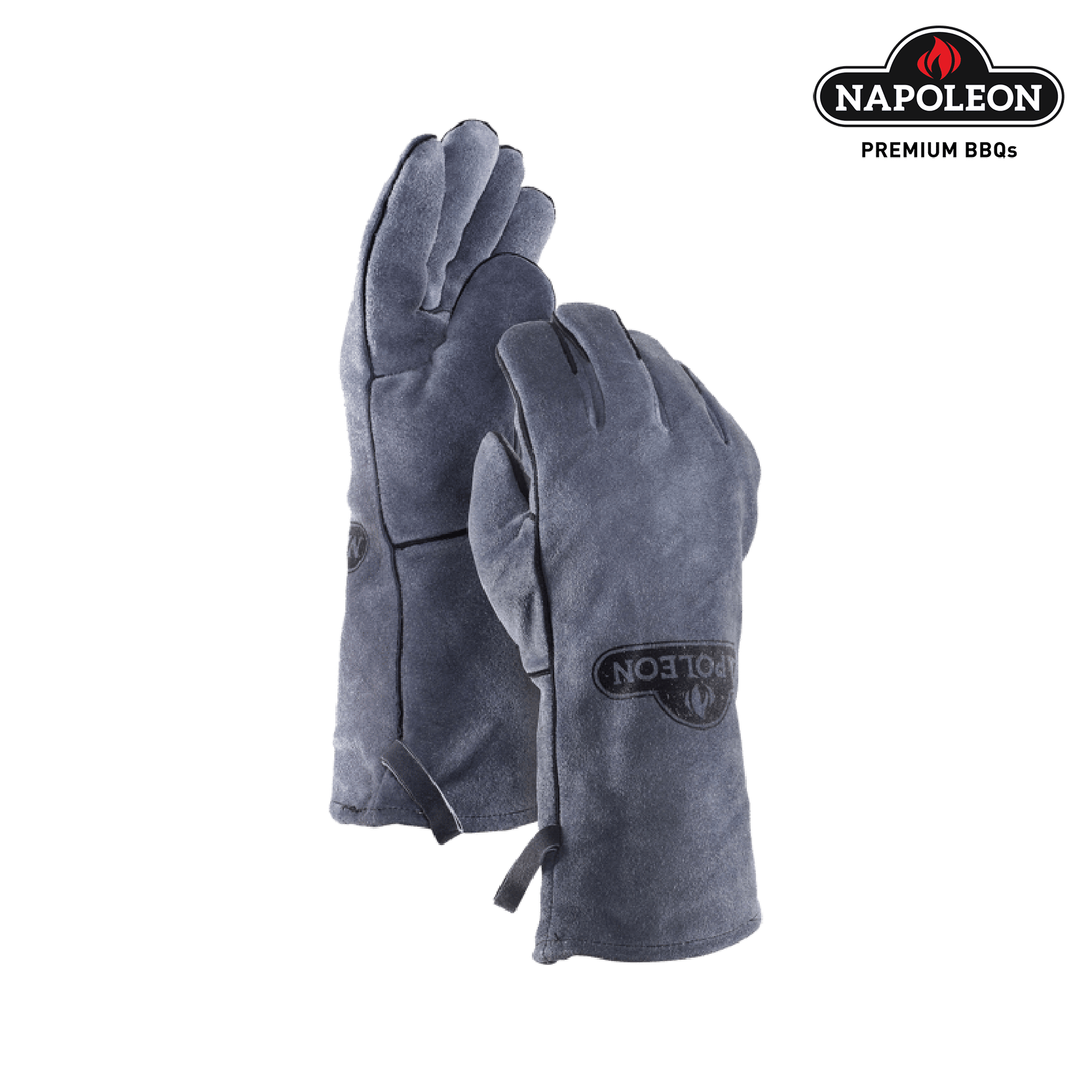 Napoleon Grillhandschuh Leder 1 Paar 62147 Grau