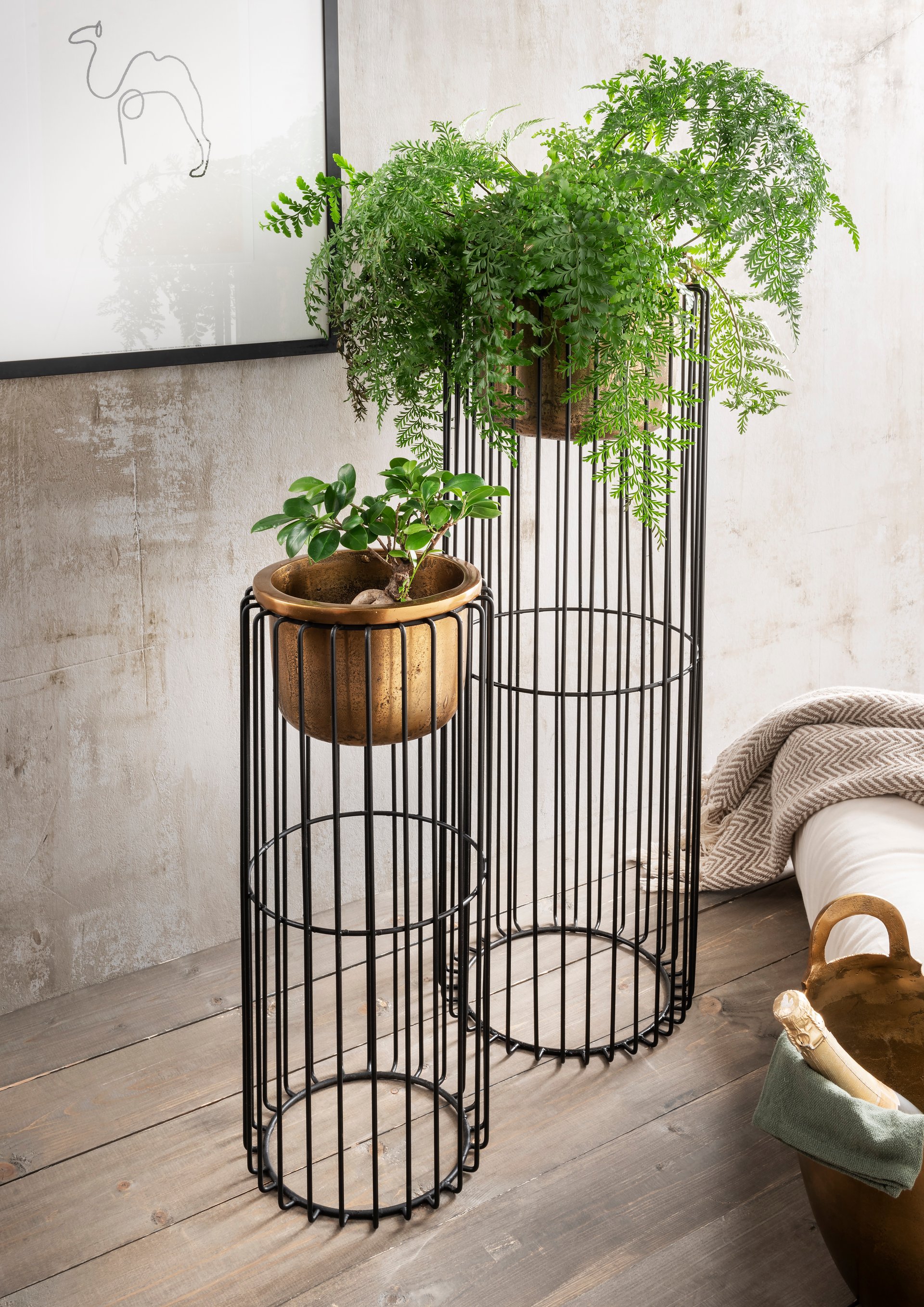 Beistelltisch Titus2 Gold 25*25*61