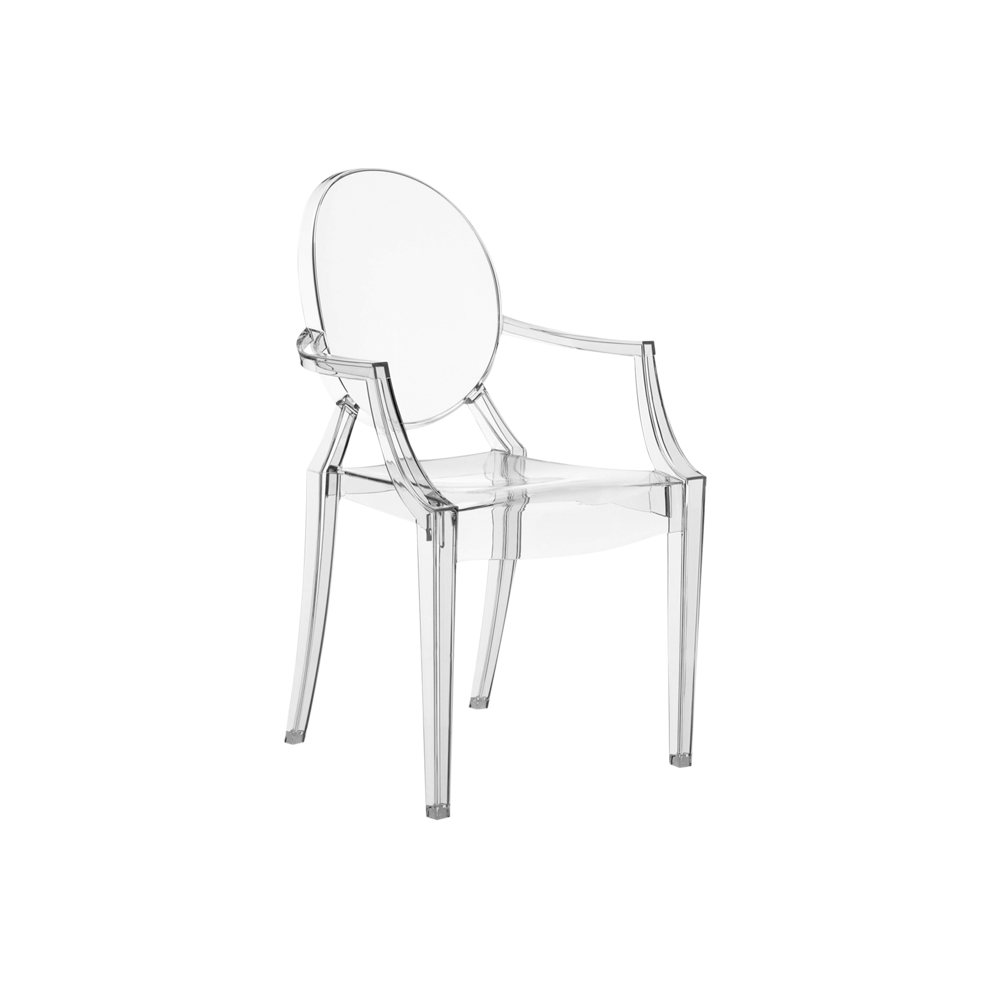 Kartell® Stuhl Louis Ghost Farblos