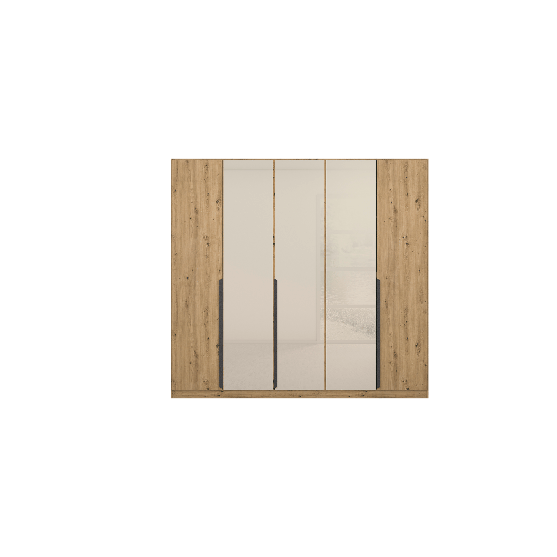 Drehtürenschrank ROMAN SPIN; 5-türig Eichefarben 52*226*210 Drehtürenschrank ROMAN SPIN; 5-türig Eichefarben 52*226*210