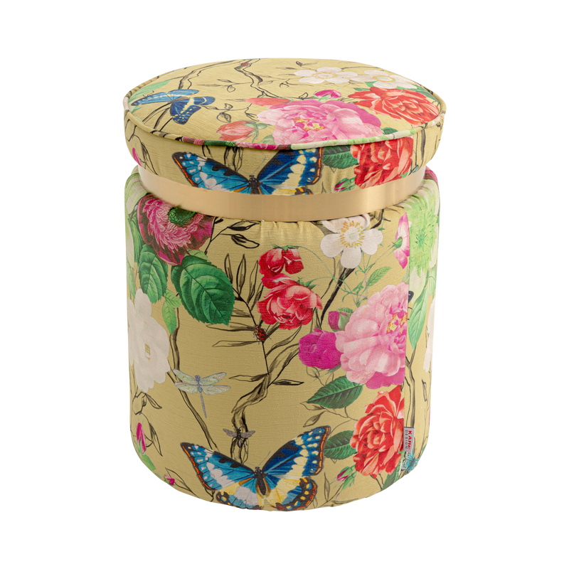 Kare Hocker Flower Fever Mehrfarbig