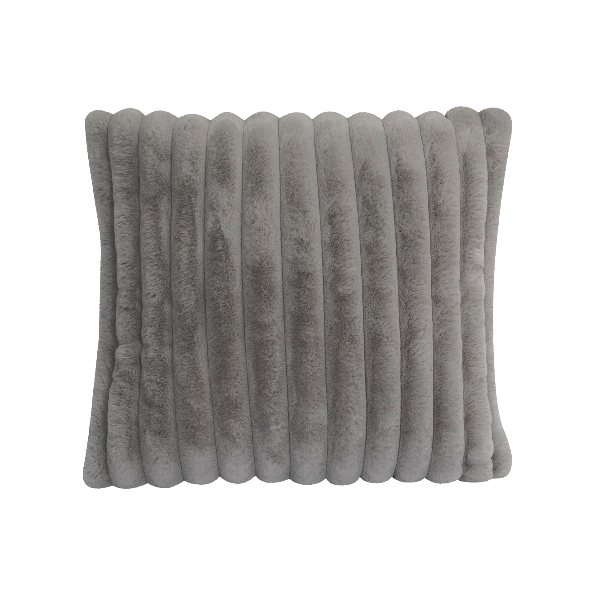 Kissenhülle Rabbit Fur Silber 45x45cm