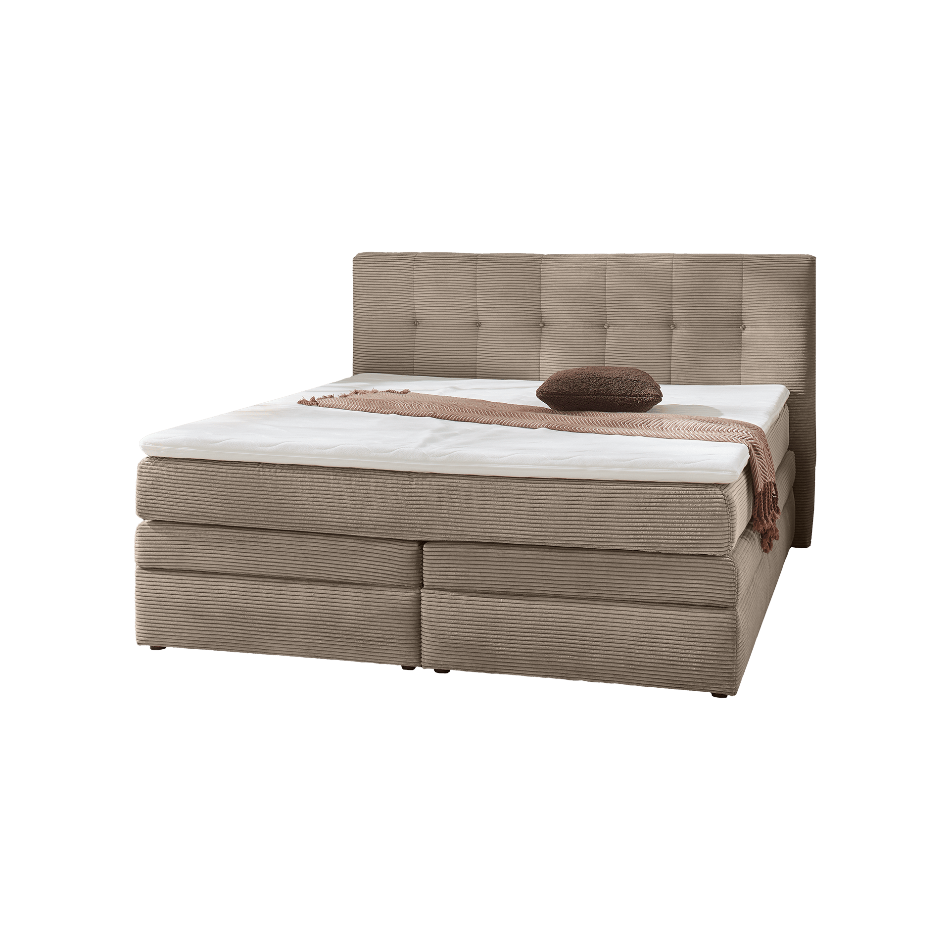 Boxspringbett Arny Braun 180x200 cm