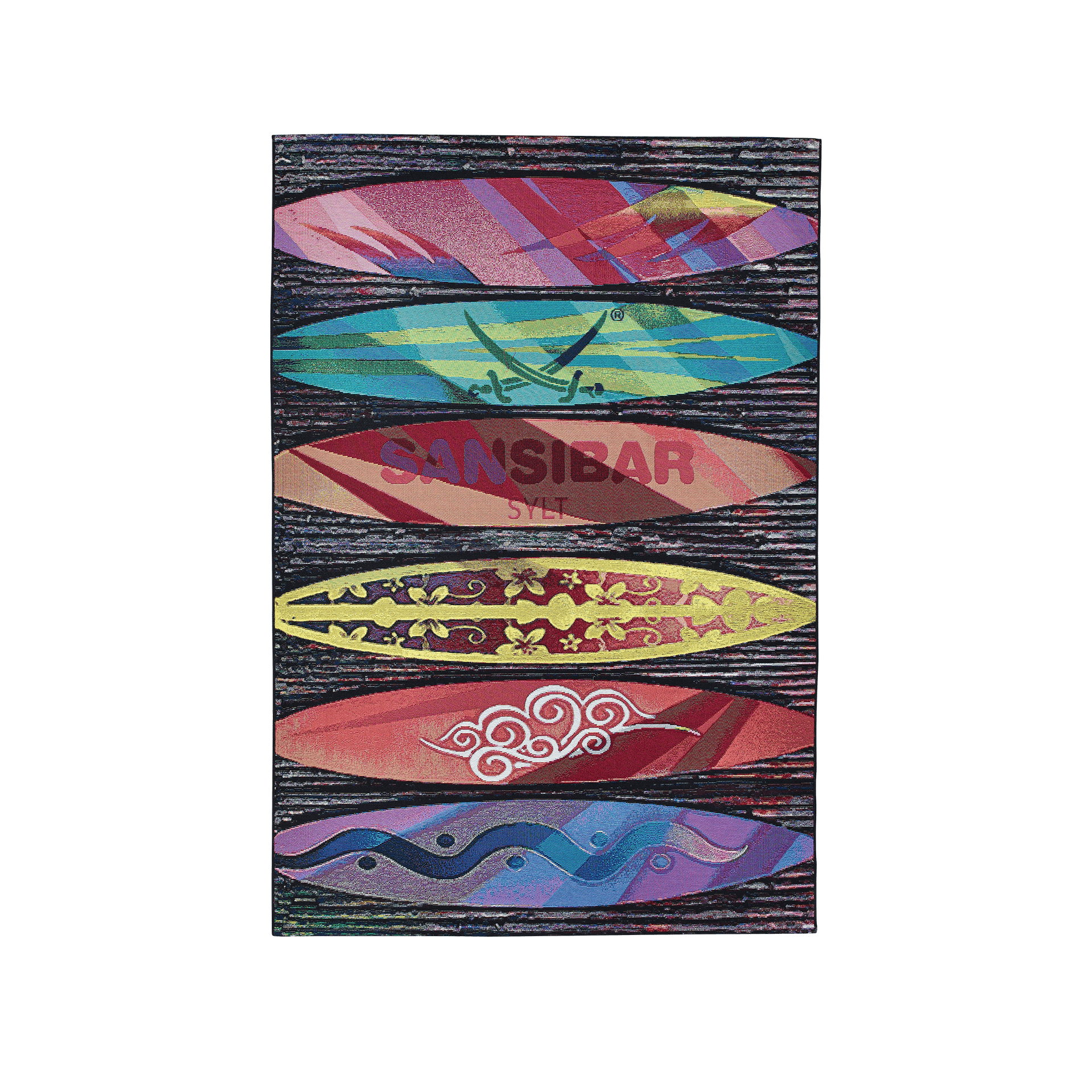 Outdoorteppich Sansibar Rantum Beach 130x190 Surf Multicolor Outdoorteppich Sansibar Rantum Beach 130x190 Surf Multicolor
