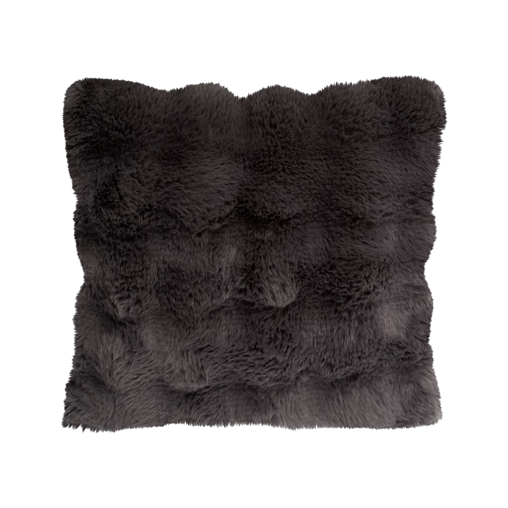 Kissen Rabbit Fur Anthrazit 45x45cm
