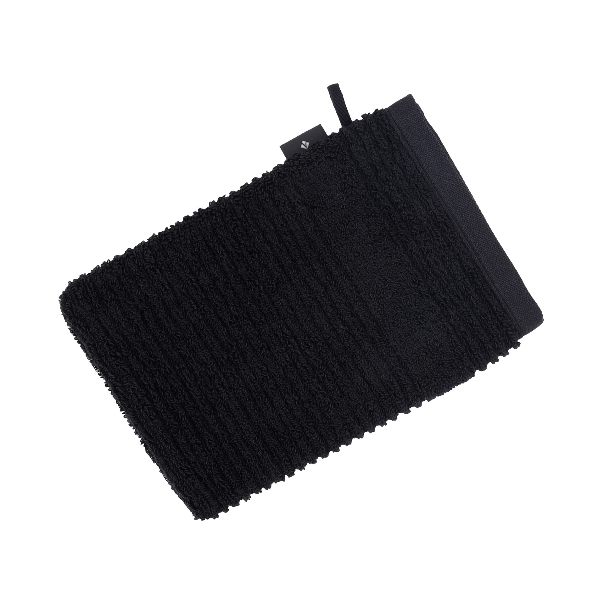 Vossen Waschhandschuh Tomorrow Schwarz 16x22cm