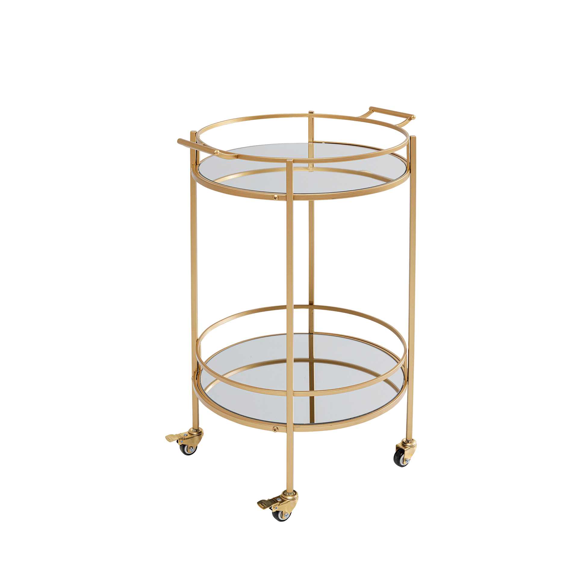 Kare Servierwagen Emilia Gold