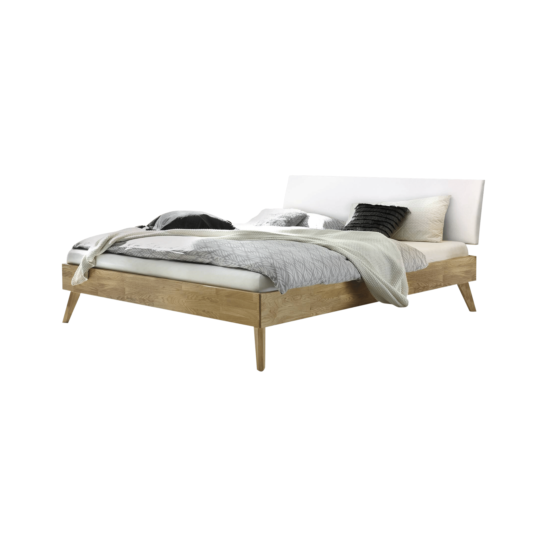 HASENA Bett Pesaro Kopfteil Kuhl White, Gestell Eiche Bianco 100x200 cm HASENA Bett Pesaro Kopfteil Kuhl White, Gestell Eiche Bianco 100x200 cm