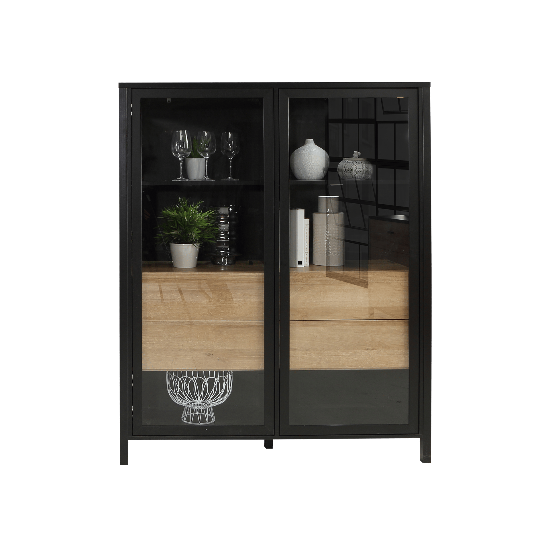 Highboard High Rock Eichefarben 40.2*121.3*152.4