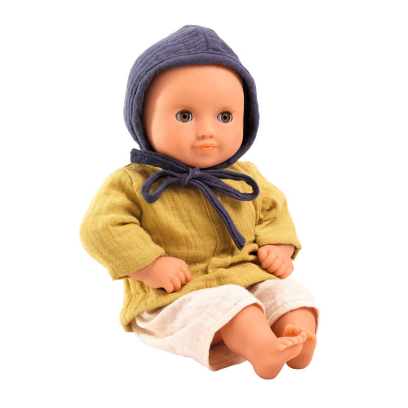 Puppe POMEA Camomille Gelb-Blau
