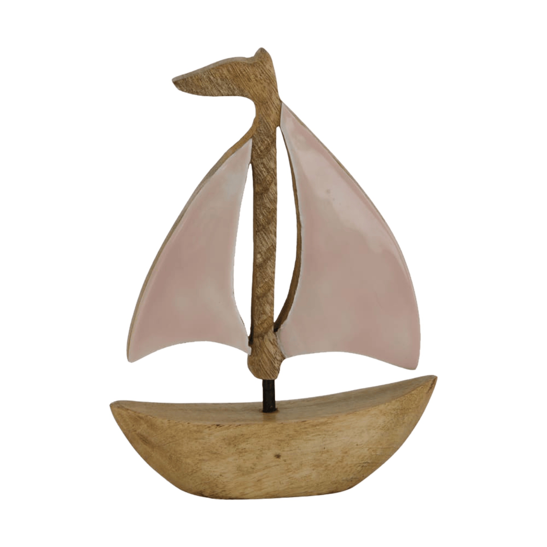 Dekoaufsteller Boot Natur-Sand