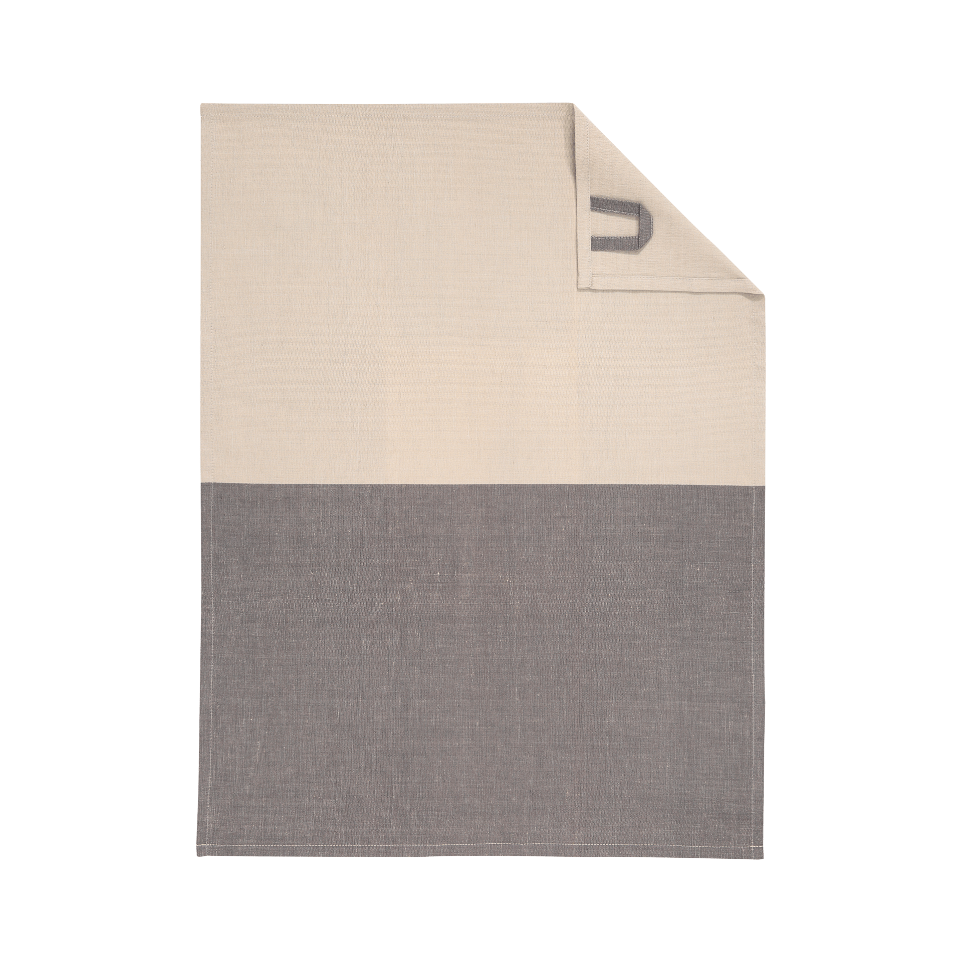 Geschirrhandtuch Duo Cuisine Leinen, Basalt 50x70