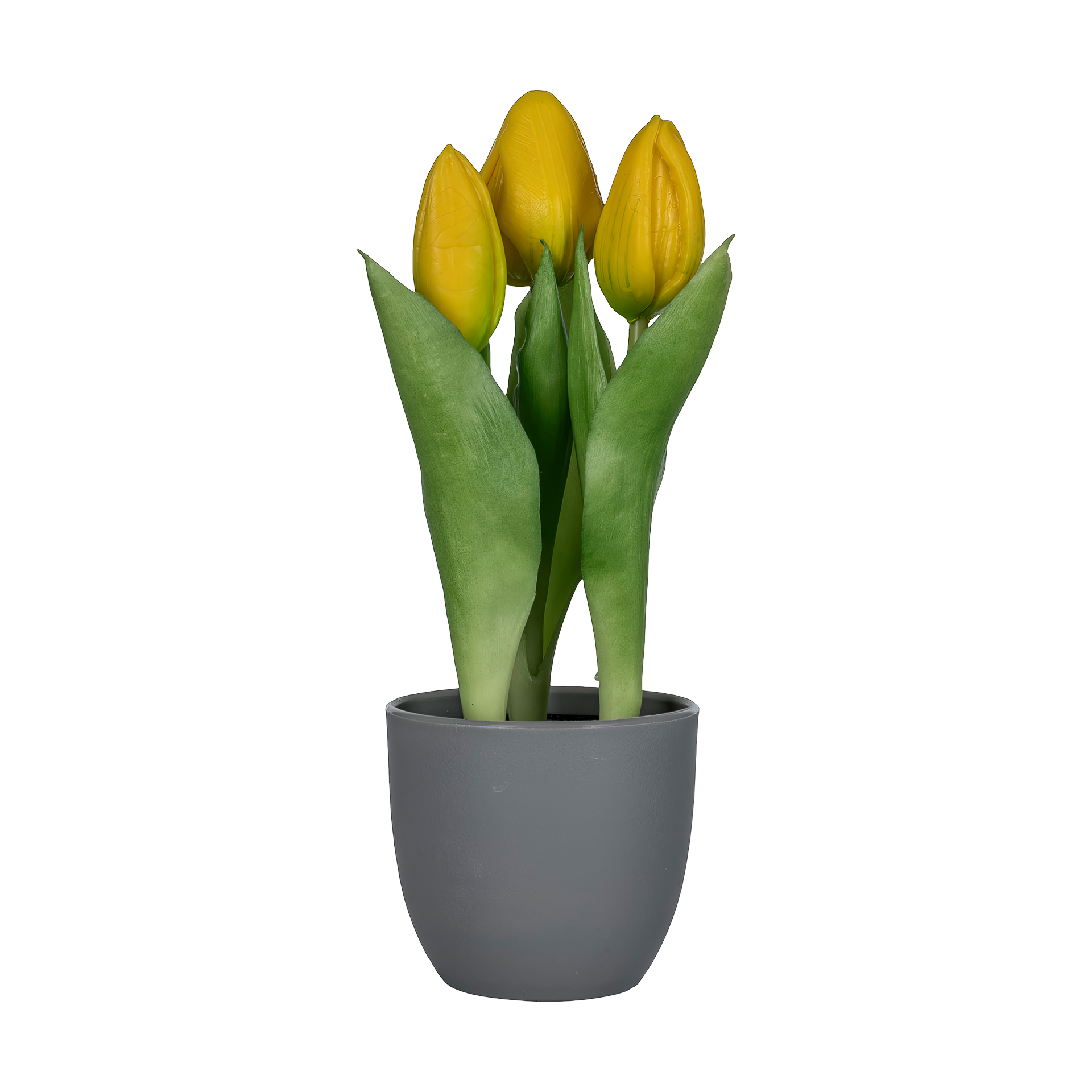 Kunstpflanze Tulpen Gelb-Grün-Grau Kunstpflanze Tulpen Gelb-Grün-Grau
