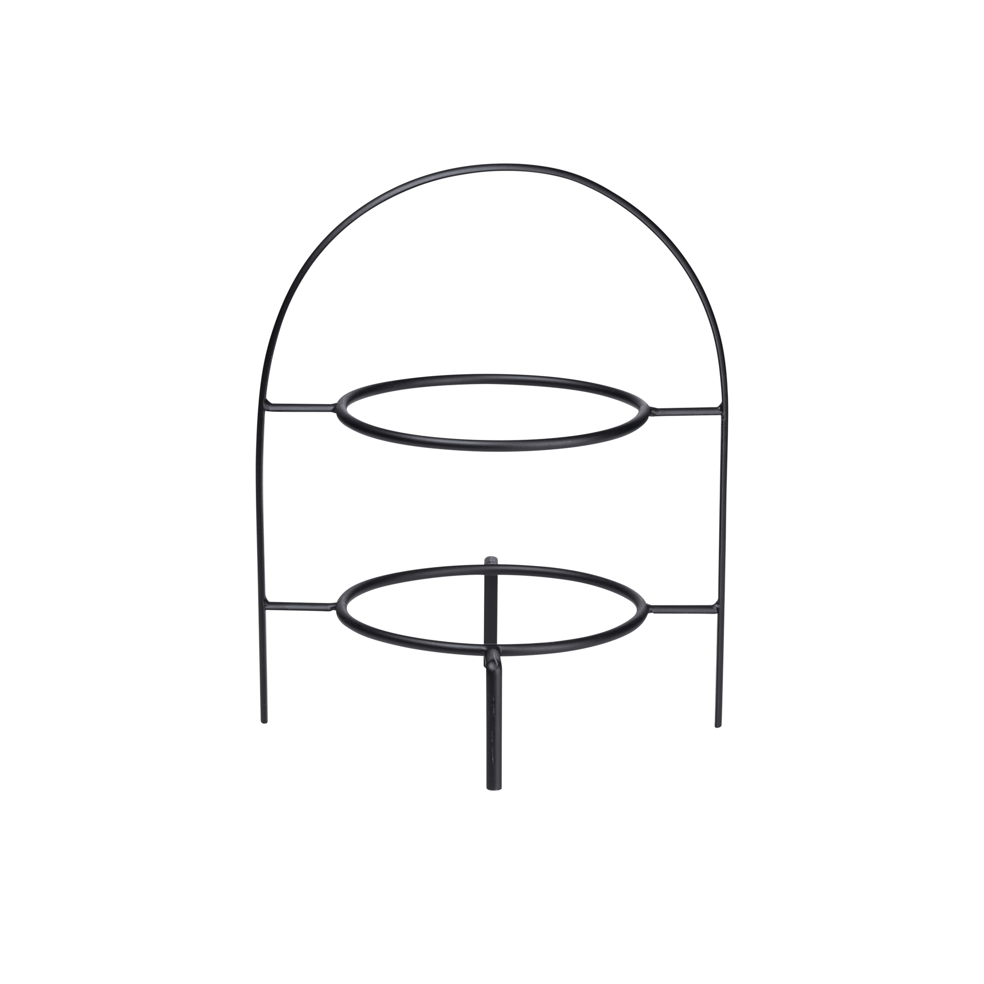 Etagere schwarz matt