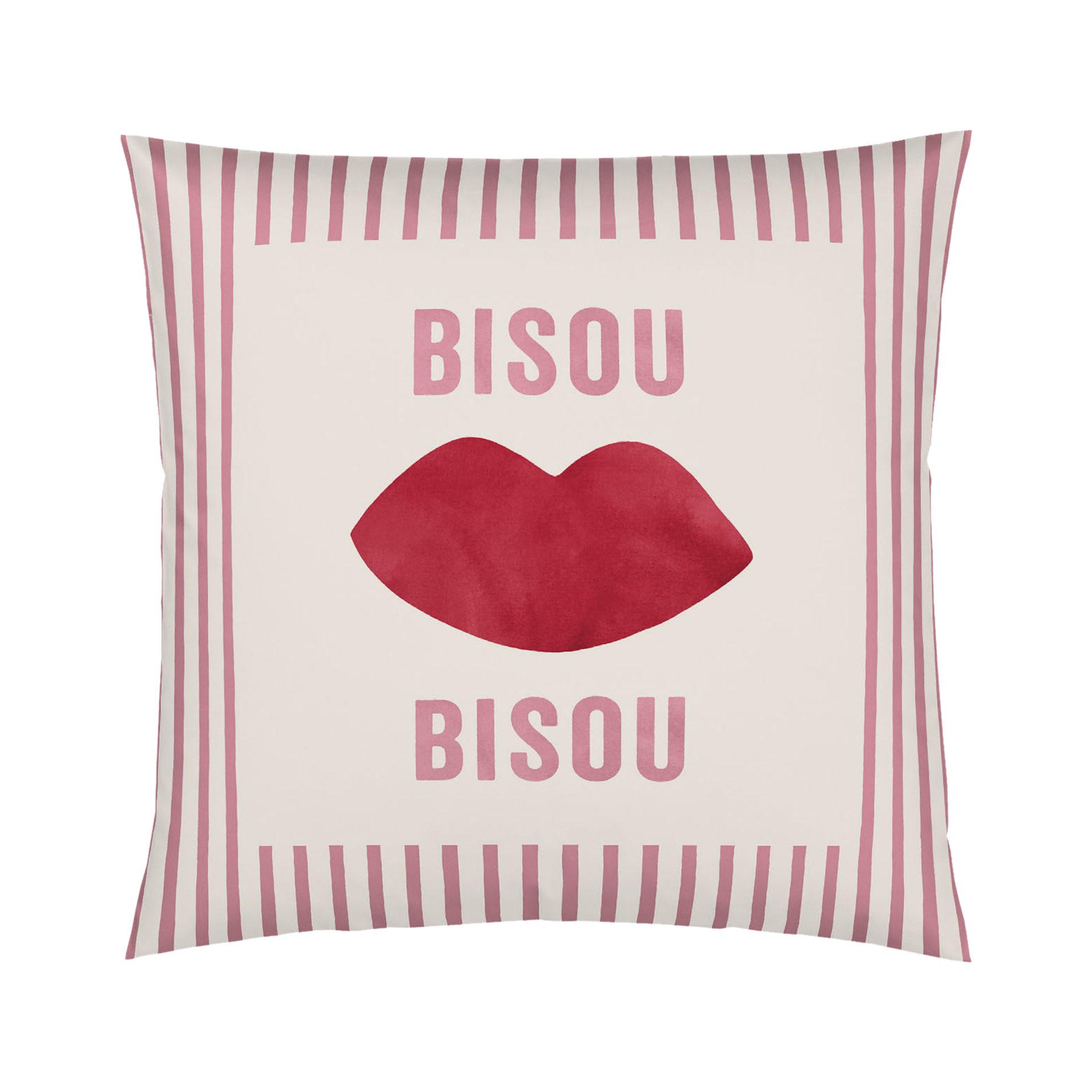 Kissenbezug Bisou Rosarot 40x40cm Kissenbezug Bisou Rosarot 40x40cm