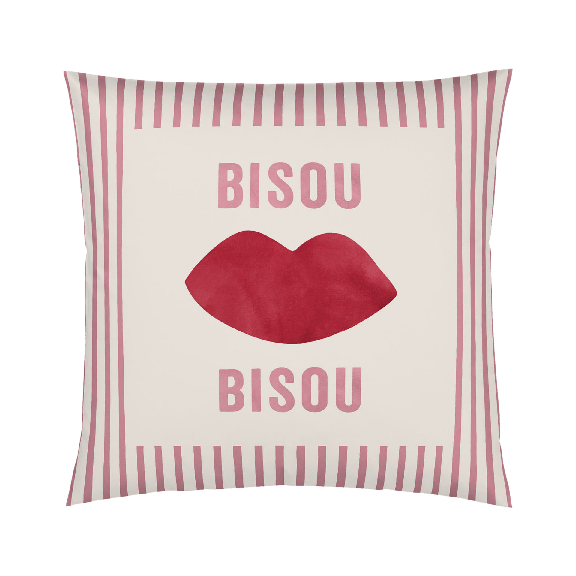 Kissenbezug Bisou Rosarot 40x40cm Kissenbezug Bisou Rosarot 40x40cm