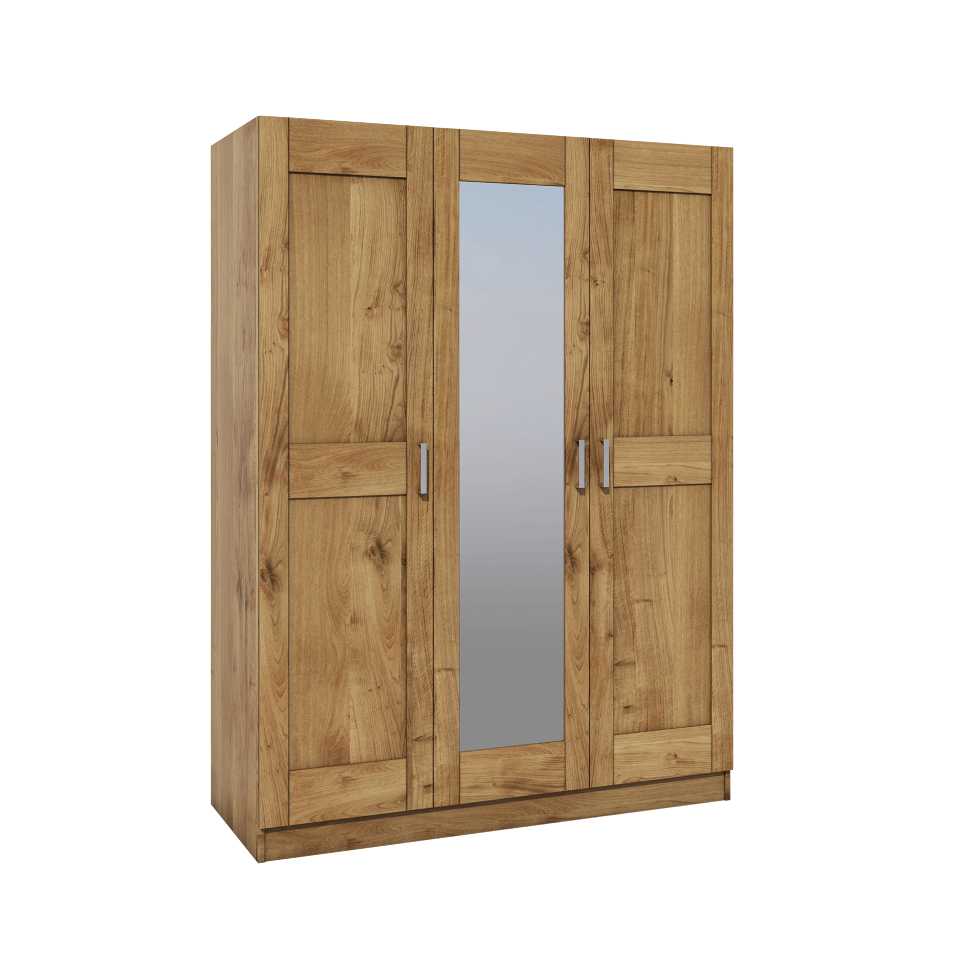 Novofurn Drehtürenschrank Tom 3-türig Eichefarben 60*152*205