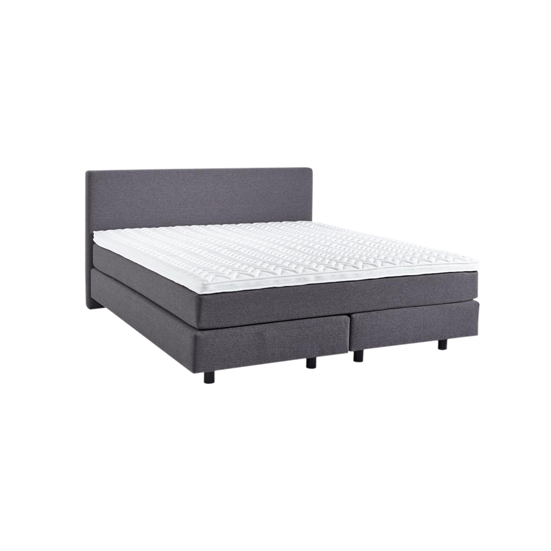 Global wohnen Boxspringbett Valencia Grau 160x200 cm Global wohnen Boxspringbett Valencia Grau 160x200 cm