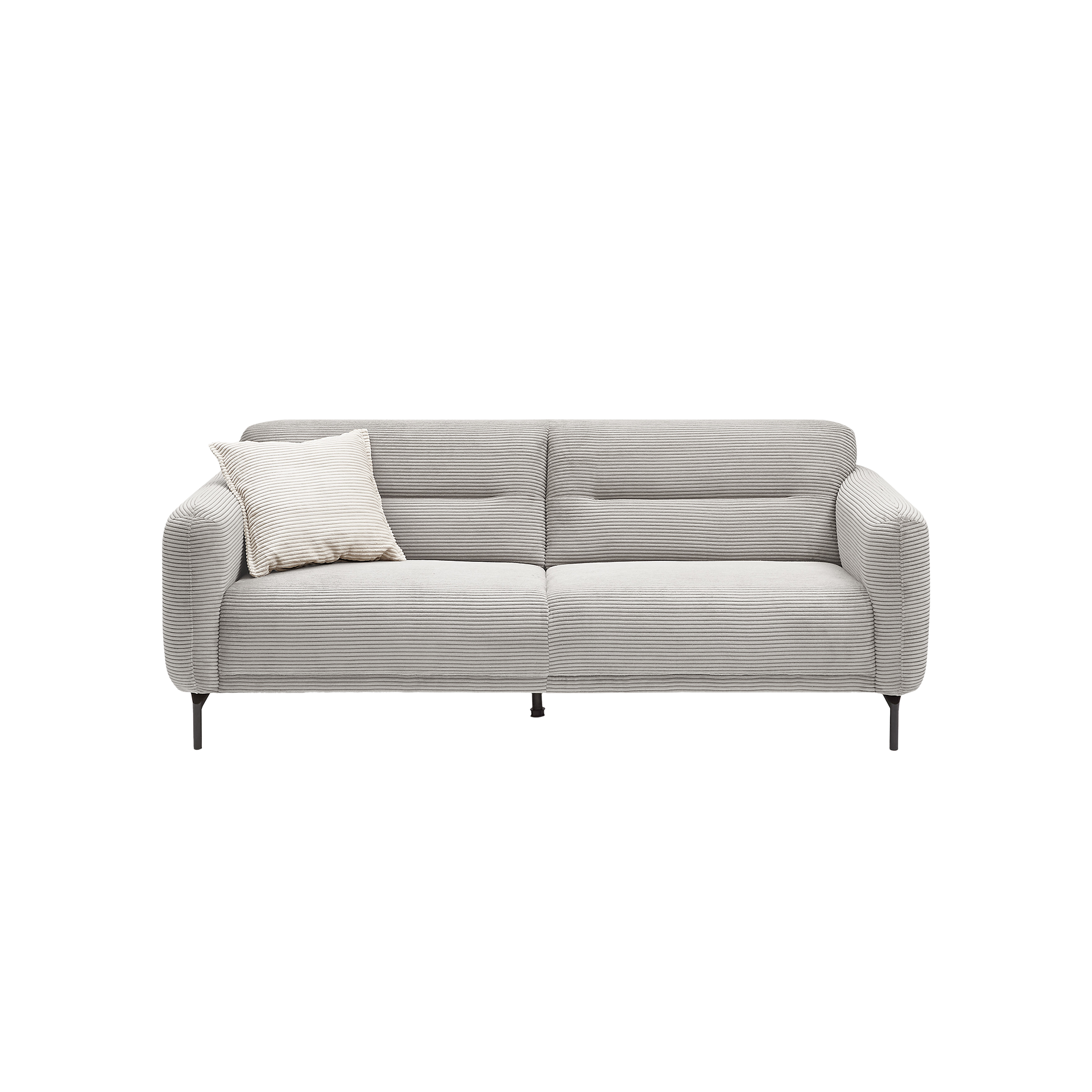 Sofa 3-Sitzer Noya Bezug Zoom Dove Hellgrau Fuß Schwarz Sofa 3-Sitzer Noya Bezug Zoom Dove Hellgrau Fuß Schwarz
