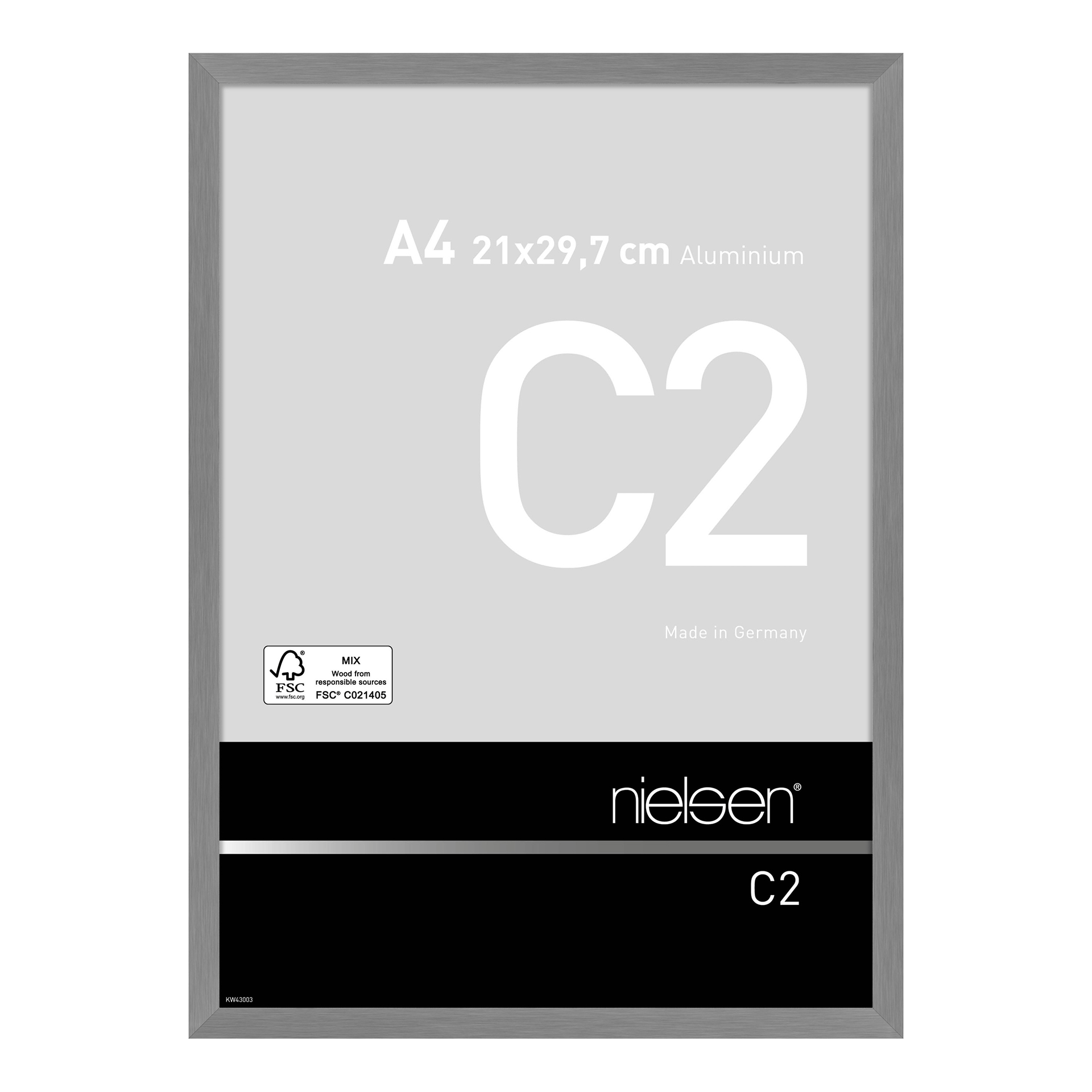 Bilderrahmen C2 Grau Stucktur matt
