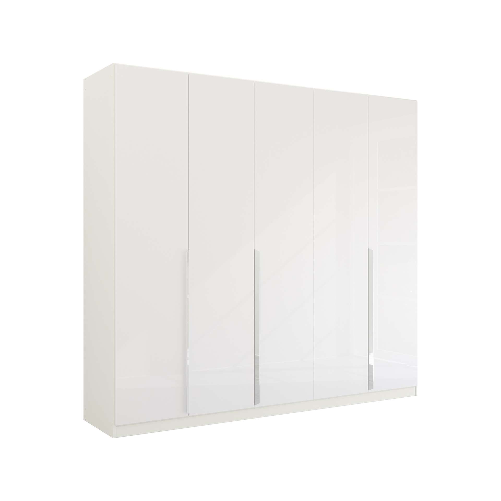 Drehtürenschrank Glam 5-türig Weiß 54*226*210