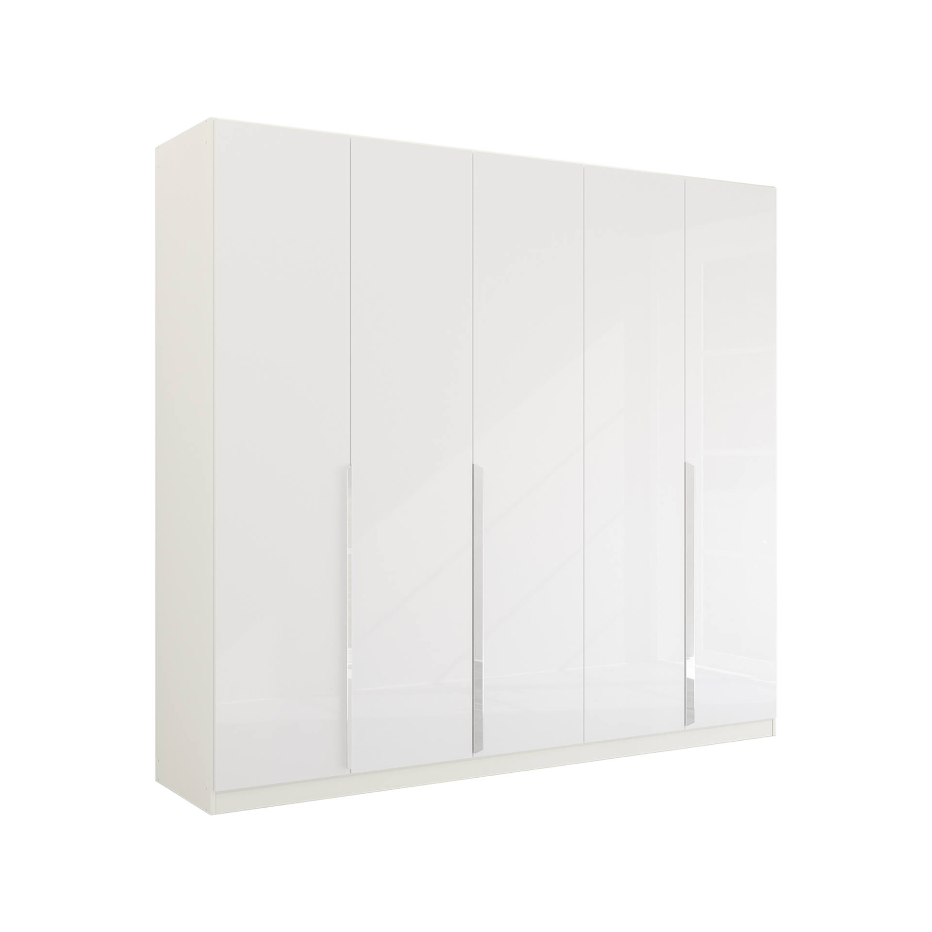 Drehtürenschrank Glam 5-türig Weiß 54*226*210