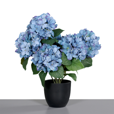 Kunstblume Hortensie Blau