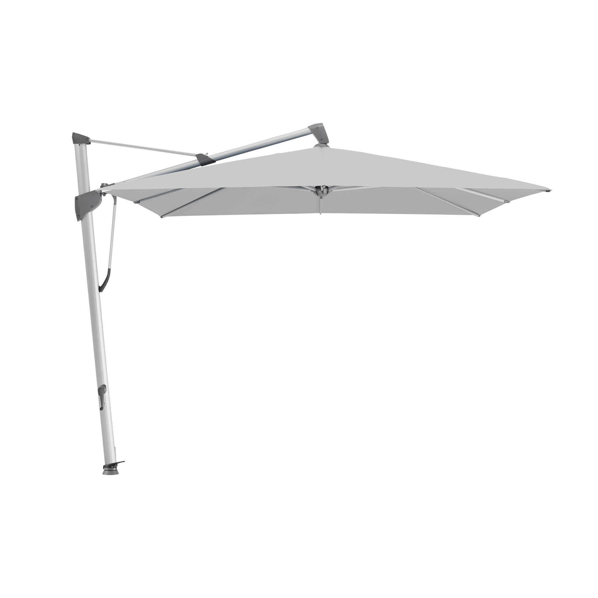 Glatz Ampelschirm Sombrano S+ Grau quadratisch 350x350 Glatz Ampelschirm Sombrano S+ Grau quadratisch 350x350