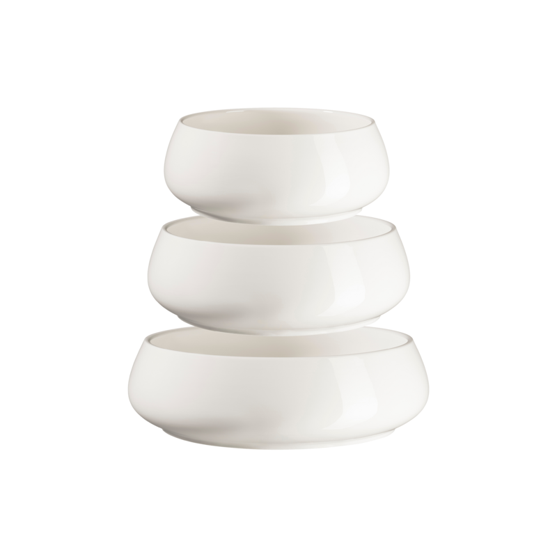 Schalen-Set Taya 3-teilig Weiß