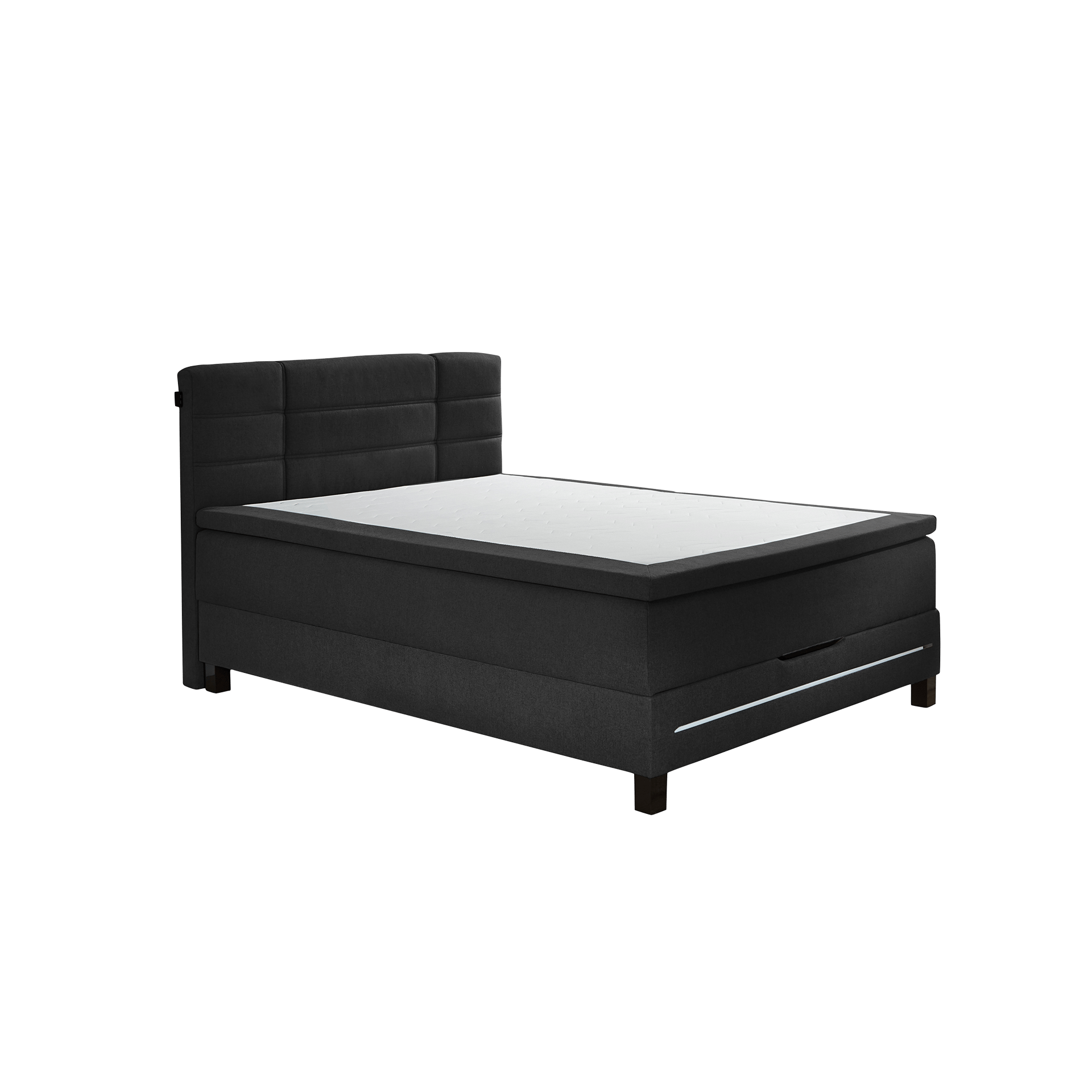 Boxspringbett Washington Anthrazit 140x200 cm Boxspringbett Washington Anthrazit 140x200 cm