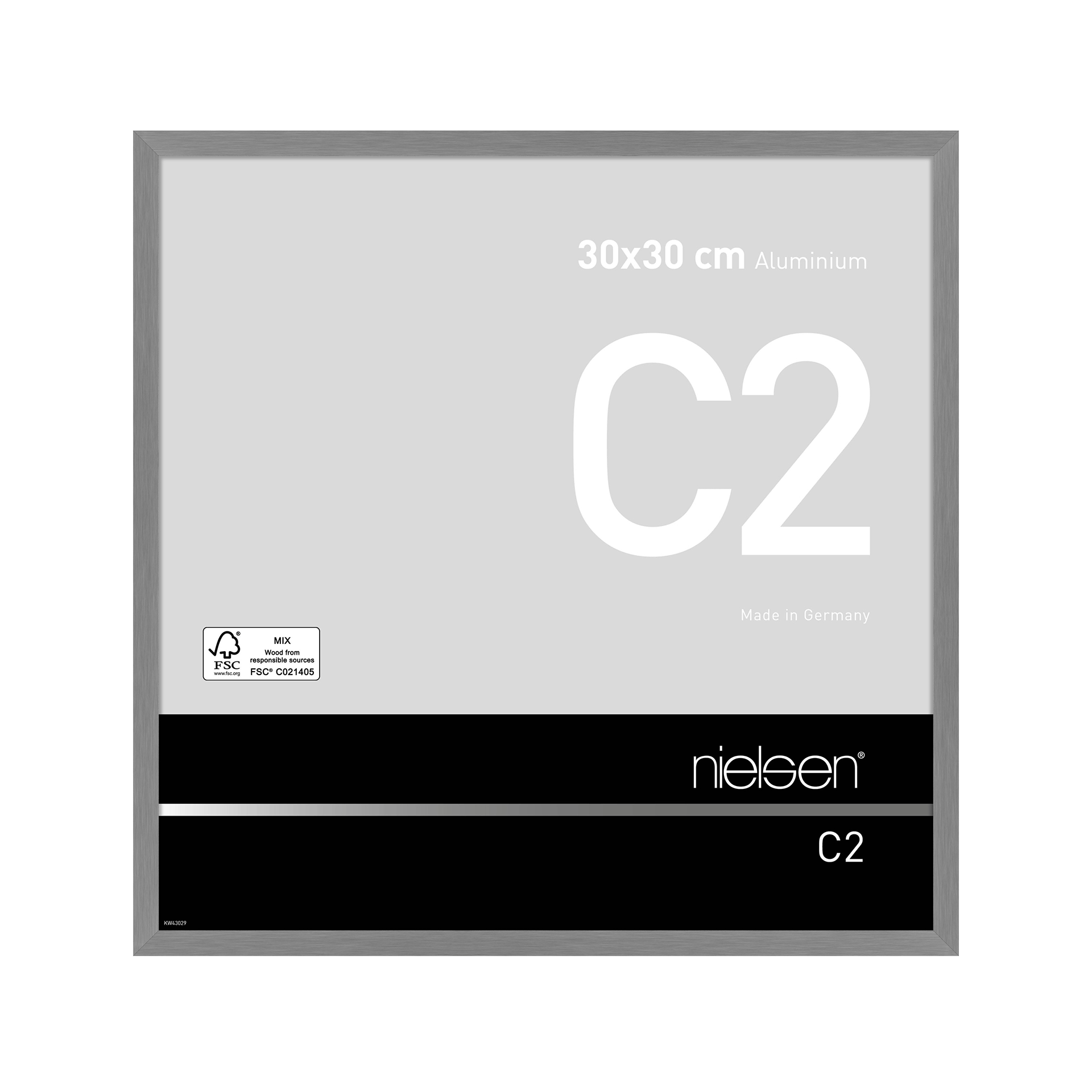 Bilderrahmen C2 Grau Stucktur matt