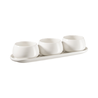 Servierschale Taya 4-teilig Weiß Servierschale Taya 4-teilig Weiß