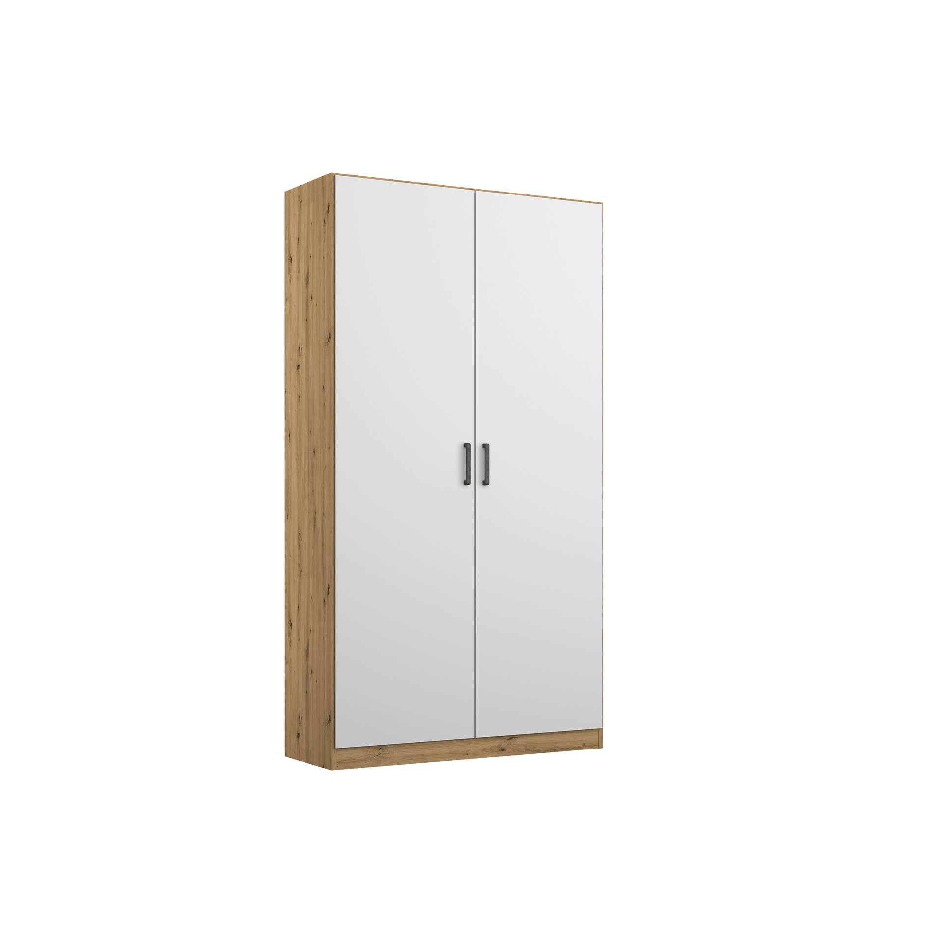 Drehtürenschrank Multiform 2-türig Weiß 54*91*197 Drehtürenschrank Multiform 2-türig Weiß 54*91*197