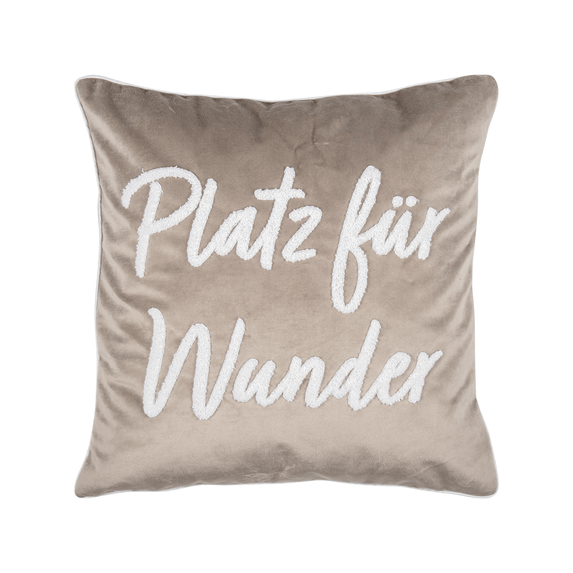Kissenhülle Letters Taupe 45x45cm Kissenhülle Letters Taupe 45x45cm