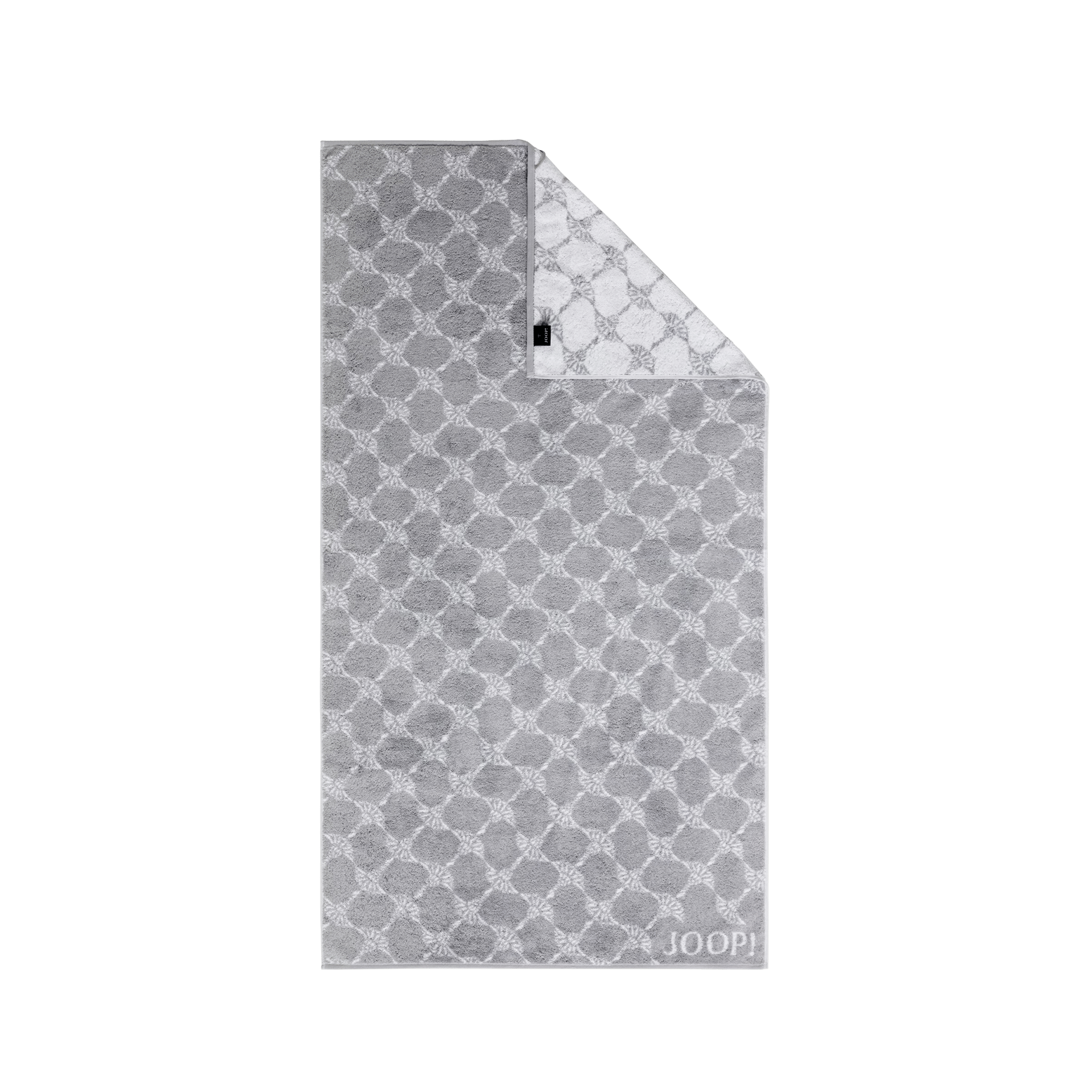 JOOP! Duschtuch Cornflower Weiss-Silber 80x150cm